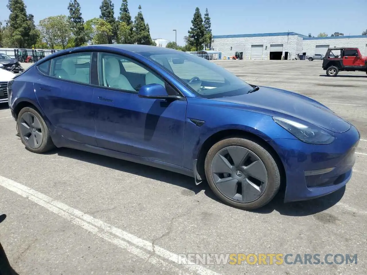 4 fotografías del automóvil dañado 5YJ3E1EAXPF599412 TESLA MODEL 3 2023