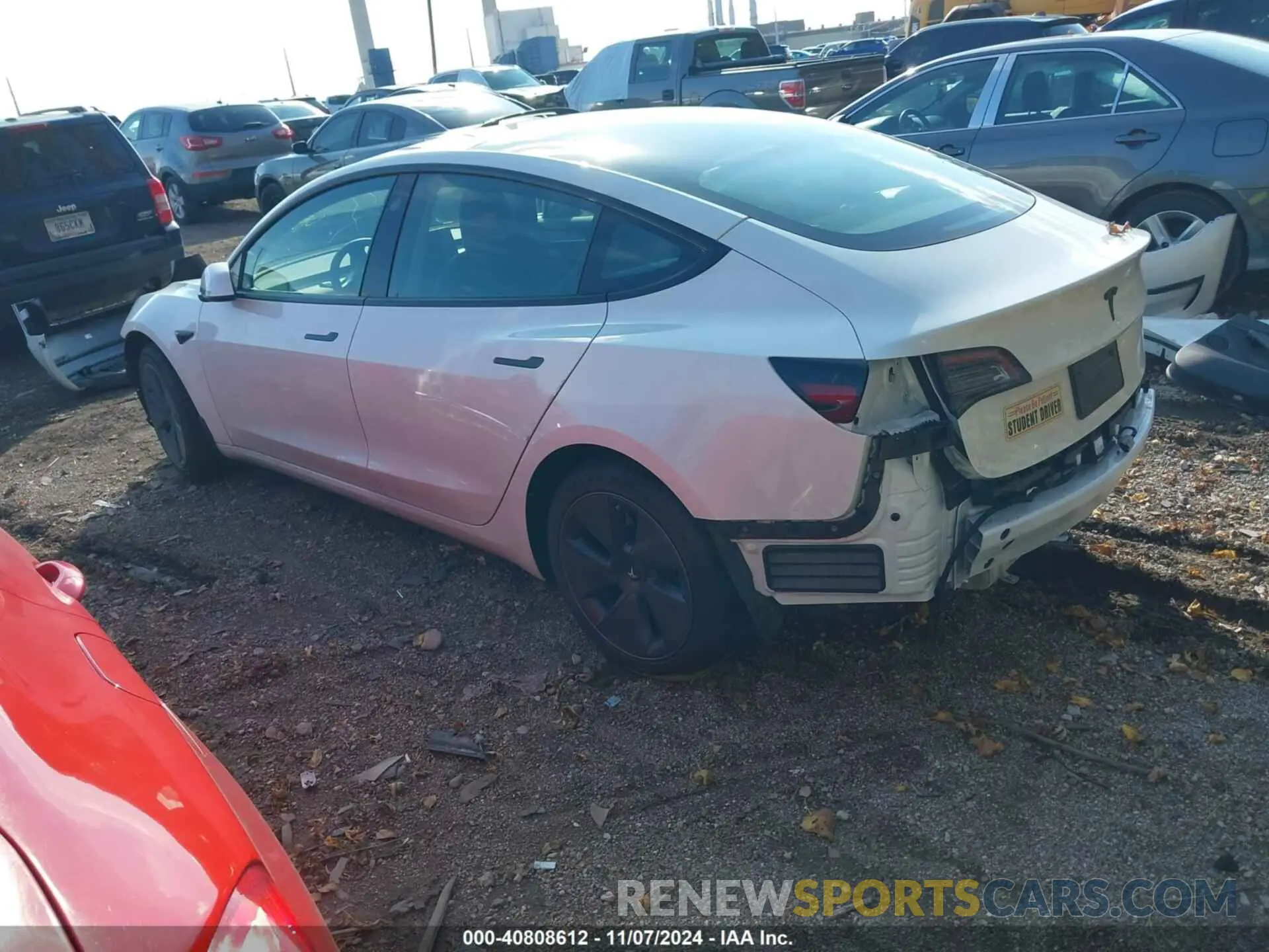 3 fotografías del automóvil dañado 5YJ3E1EAXPF611302 TESLA MODEL 3 2023