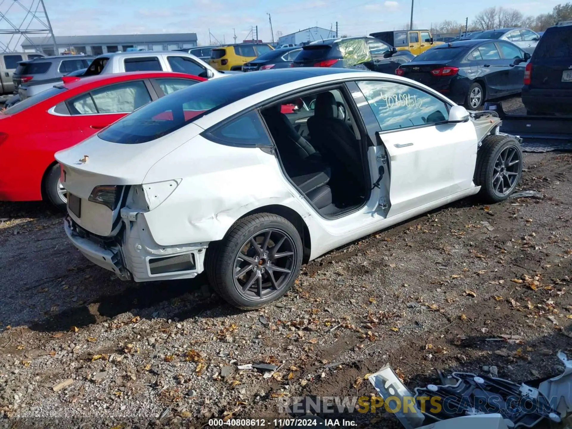 4 fotografías del automóvil dañado 5YJ3E1EAXPF611302 TESLA MODEL 3 2023