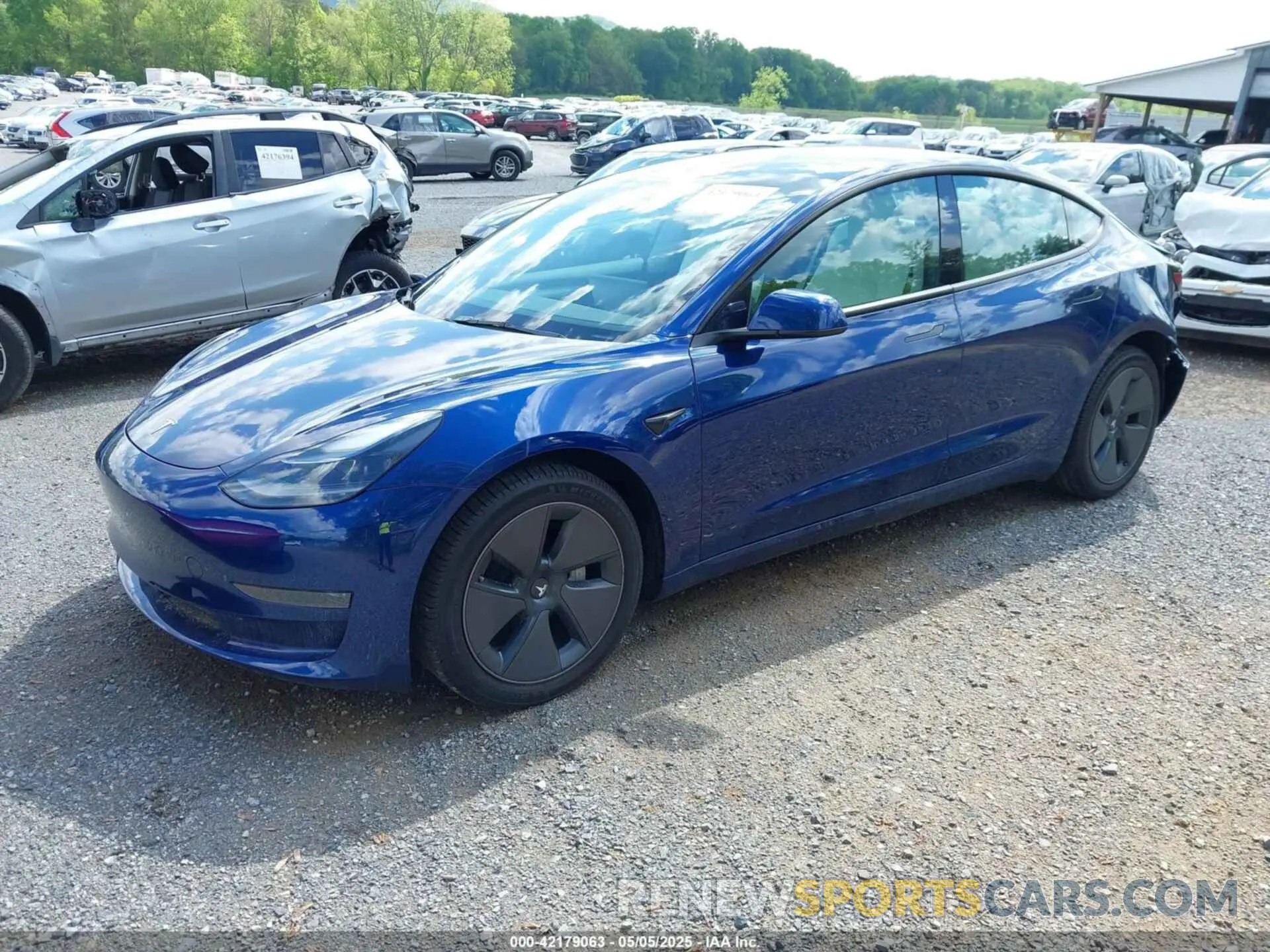 2 fotografías del automóvil dañado 5YJ3E1EAXPF620484 TESLA MODEL 3 2023