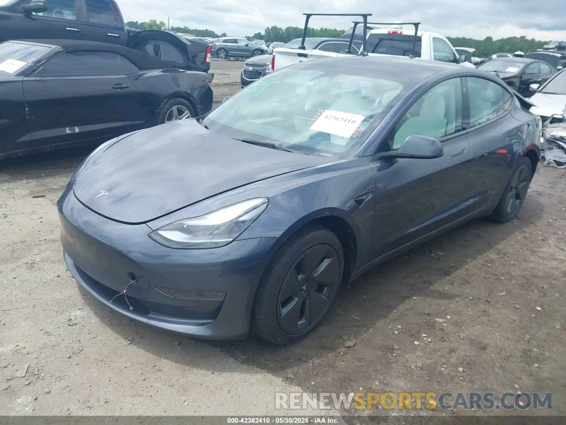 2 fotografías del automóvil dañado 5YJ3E1EAXPF628911 TESLA MODEL 3 2023