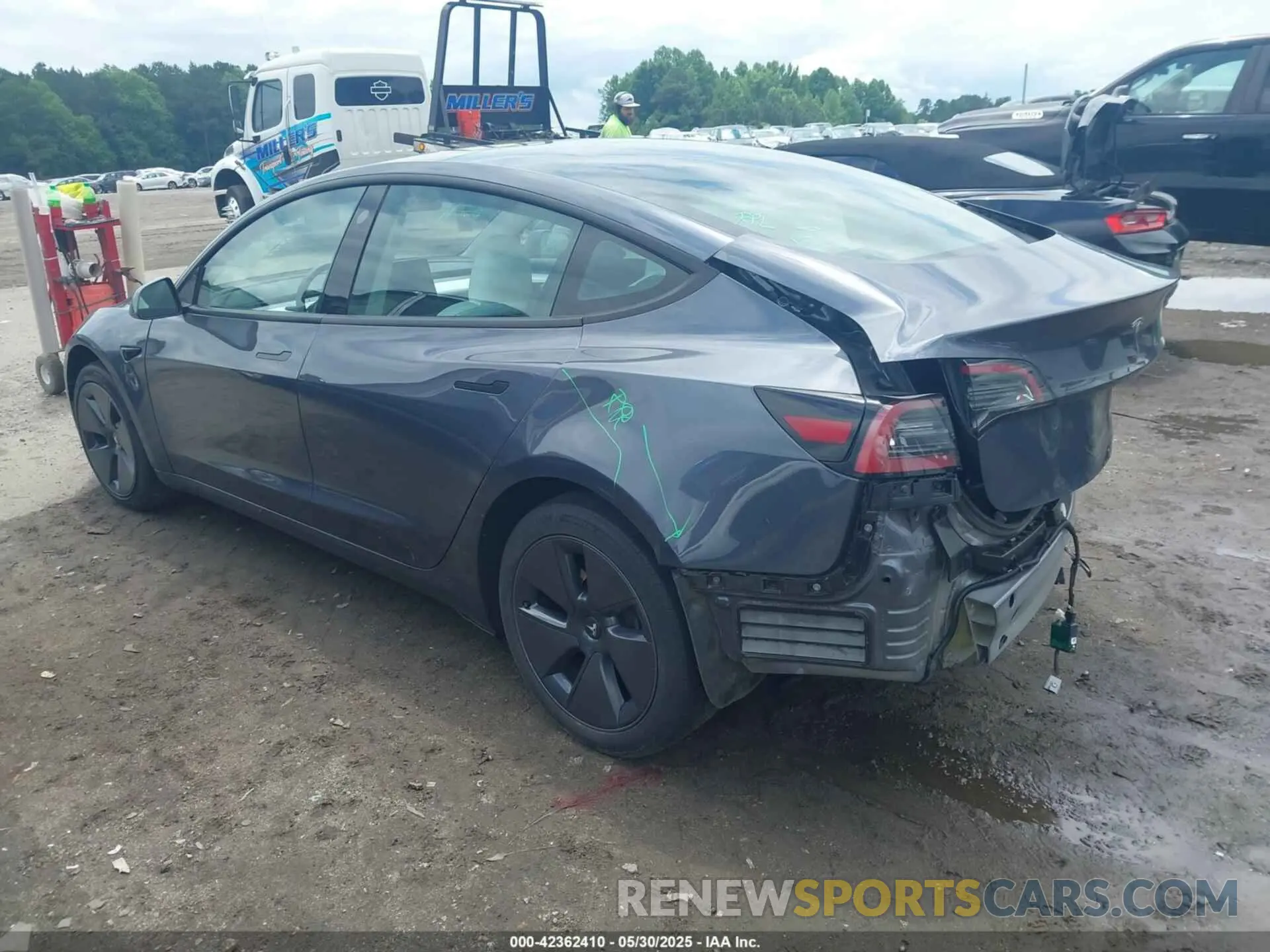 3 fotografías del automóvil dañado 5YJ3E1EAXPF628911 TESLA MODEL 3 2023