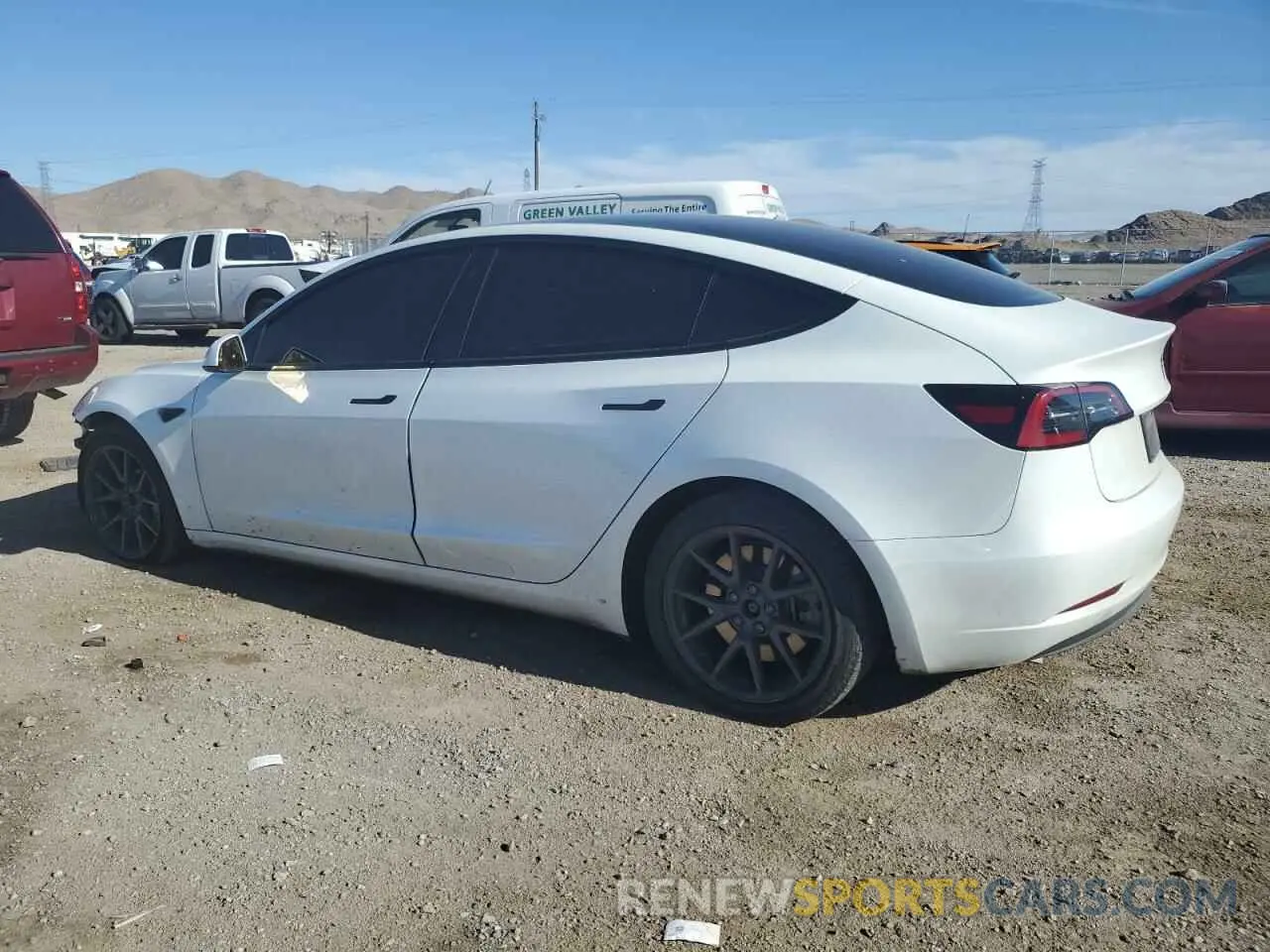 2 fotografías del automóvil dañado 5YJ3E1EAXPF641657 TESLA MODEL 3 2023