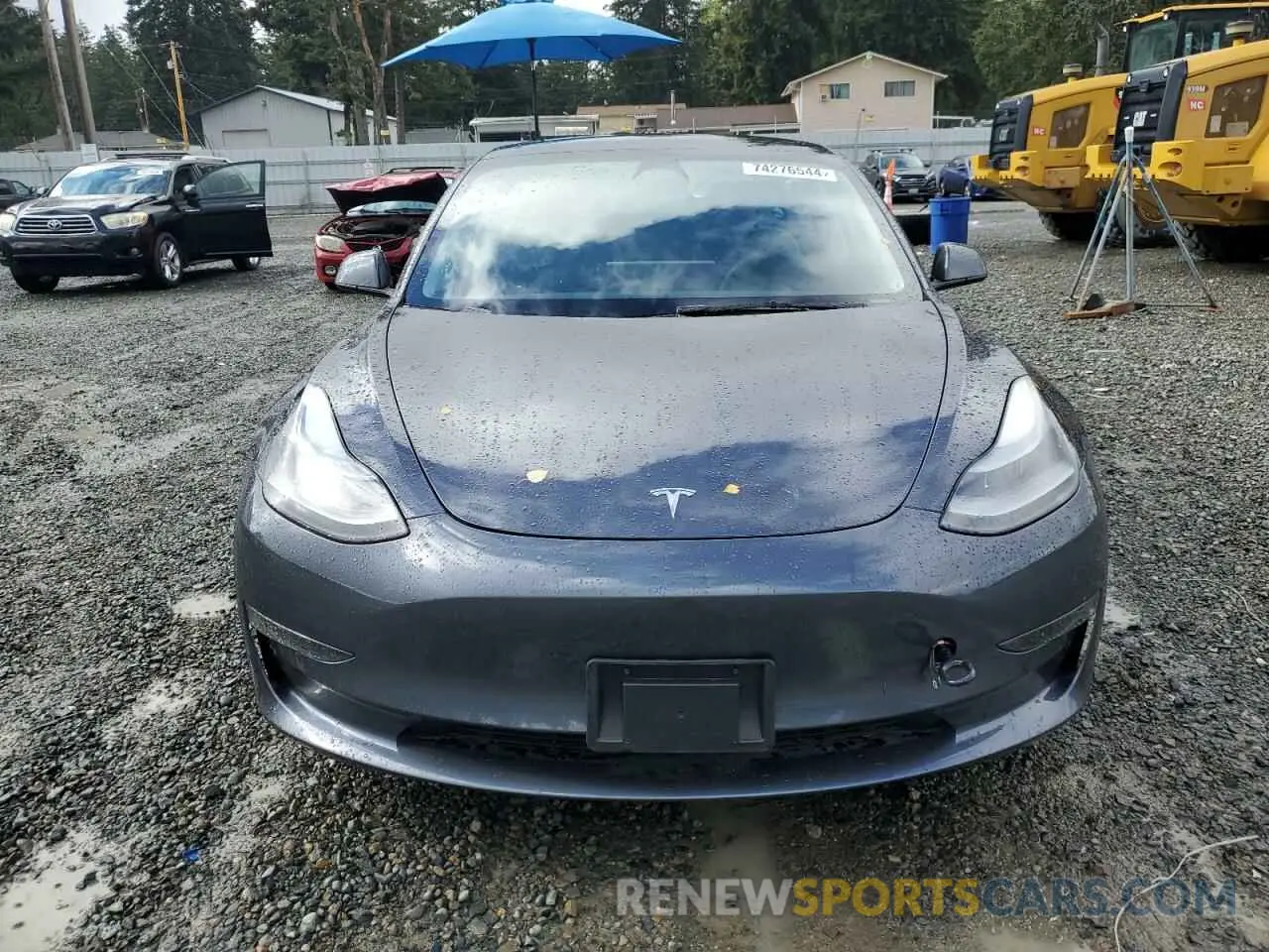 5 fotografías del automóvil dañado 5YJ3E1EAXPF644350 TESLA MODEL 3 2023
