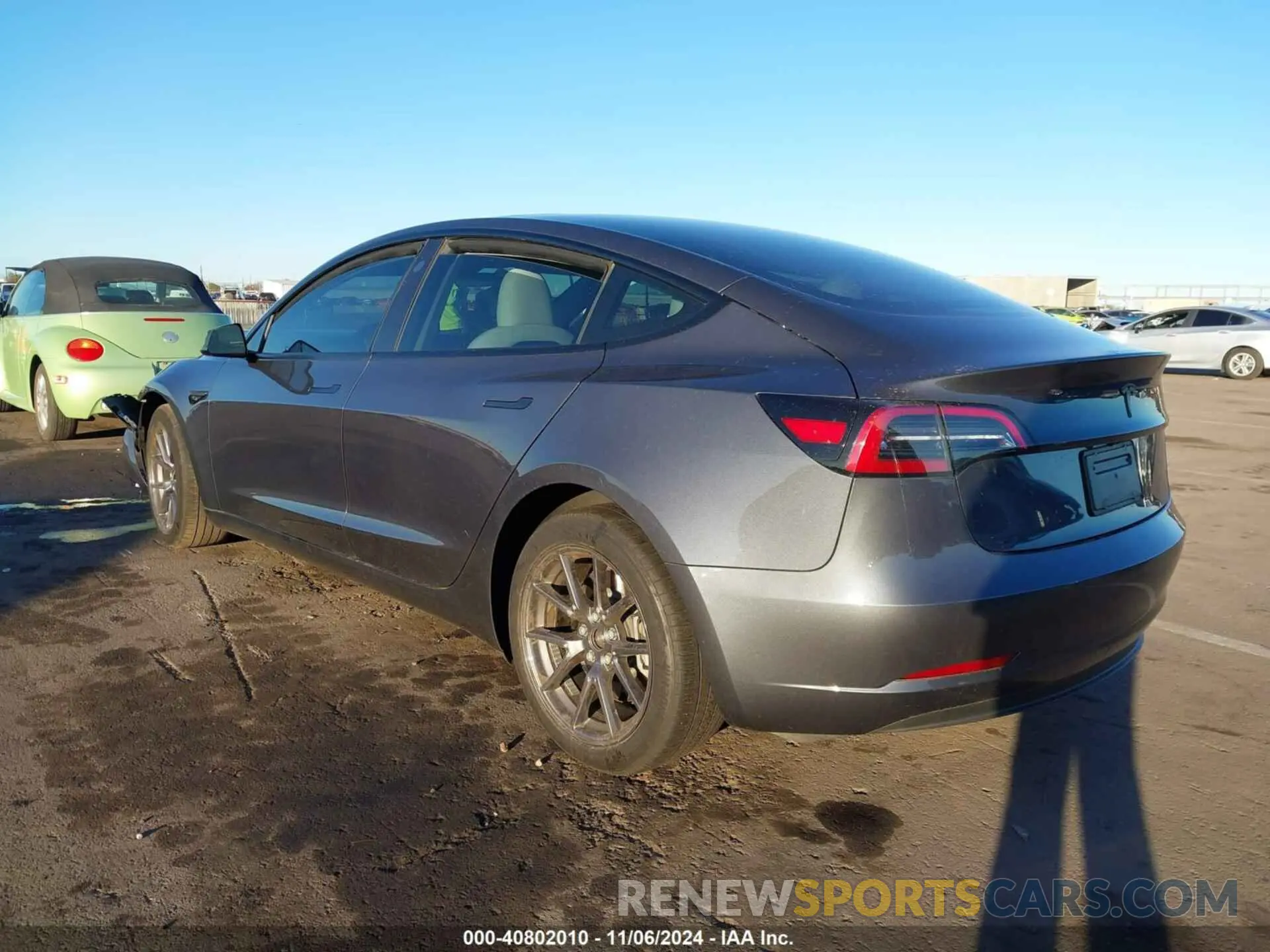 3 fotografías del automóvil dañado 5YJ3E1EAXPF650830 TESLA MODEL 3 2023