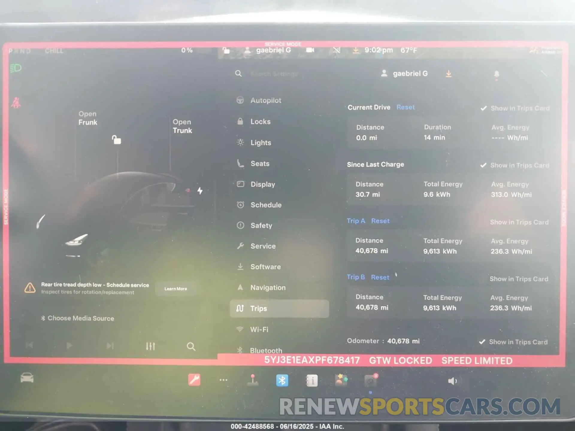 18 fotografías del automóvil dañado 5YJ3E1EAXPF678417 TESLA MODEL 3 2023