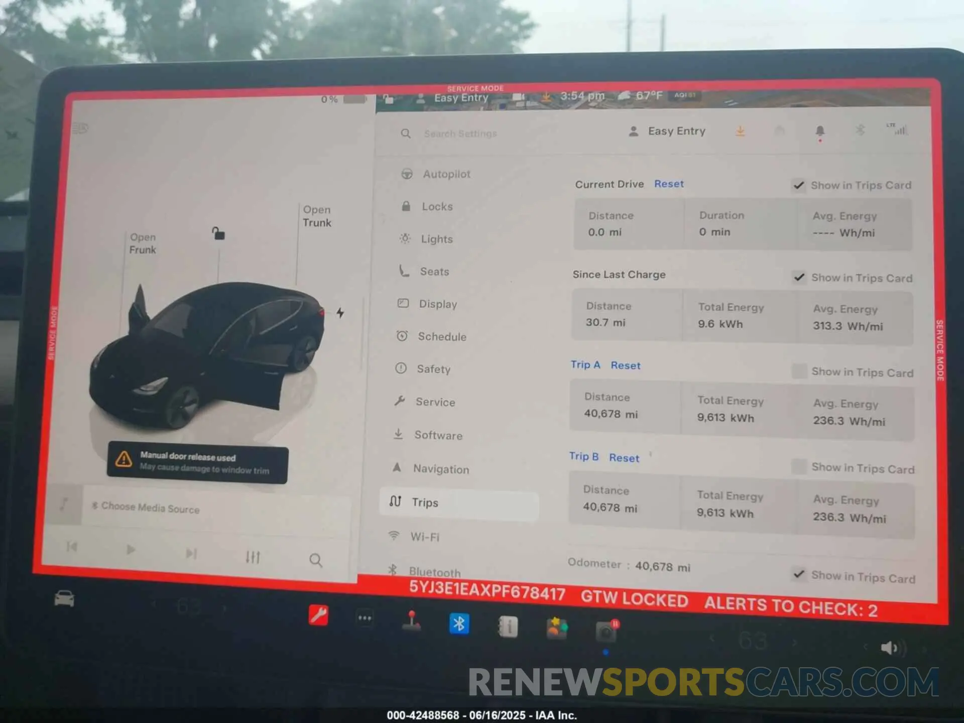 7 fotografías del automóvil dañado 5YJ3E1EAXPF678417 TESLA MODEL 3 2023
