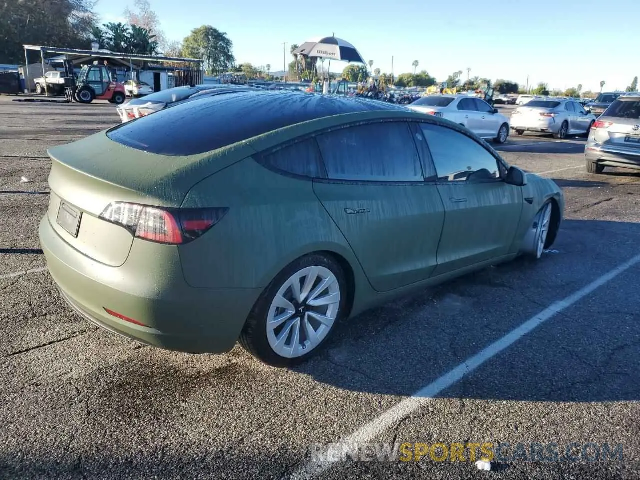 3 fotografías del automóvil dañado 5YJ3E1EAXPF685366 TESLA MODEL 3 2023