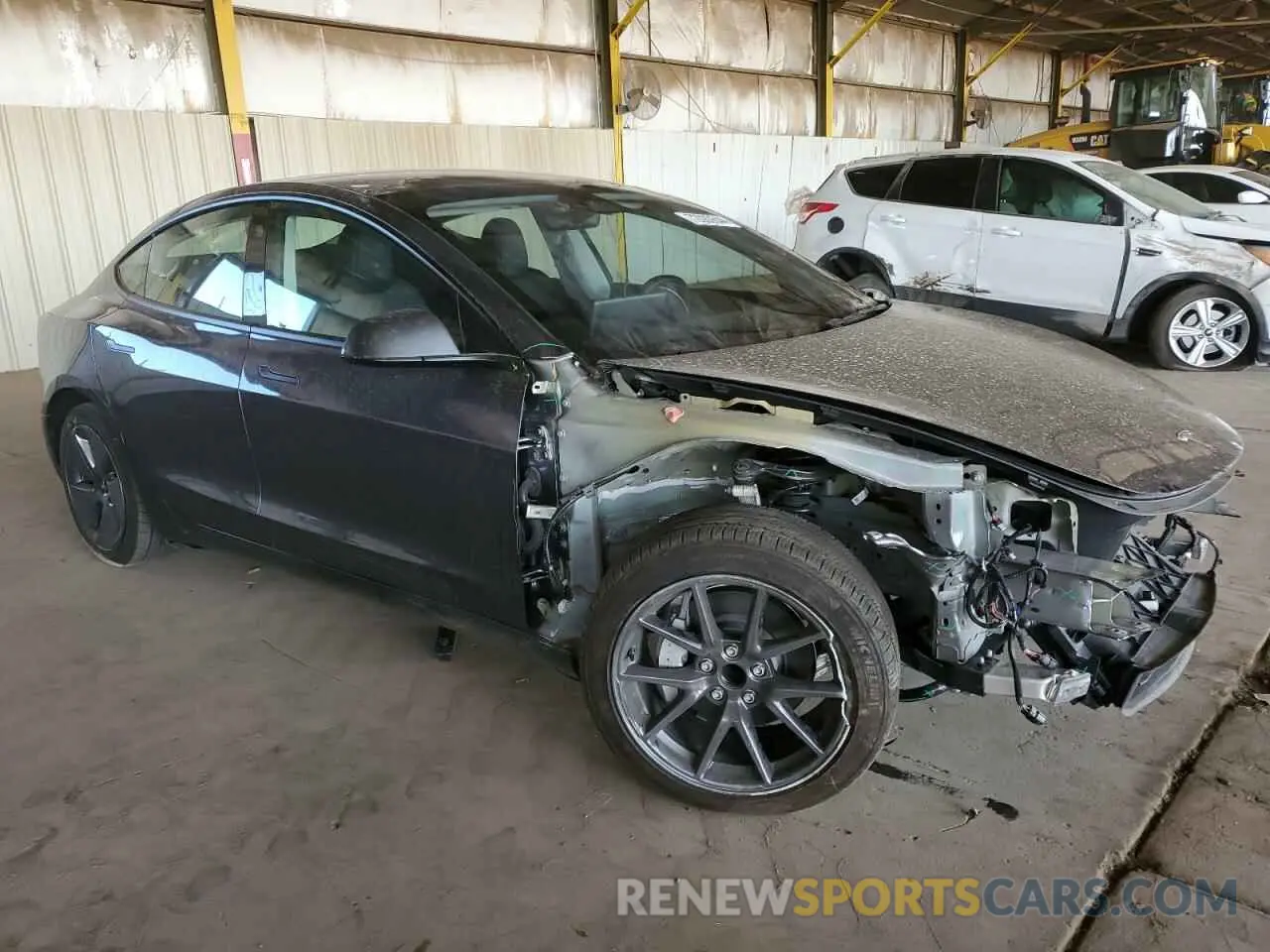4 fotografías del automóvil dañado 5YJ3E1EAXPF691796 TESLA MODEL 3 2023