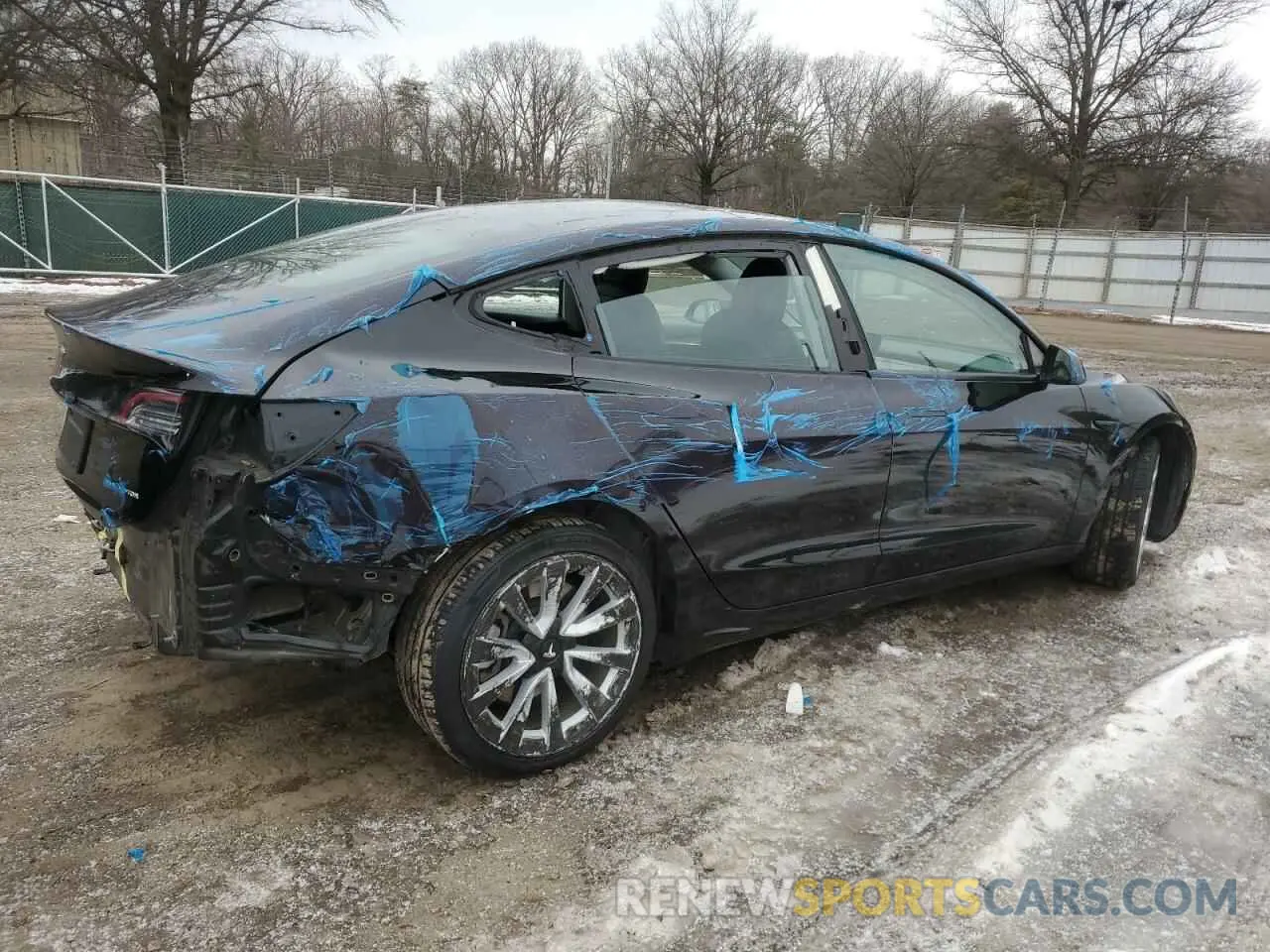 3 fotografías del automóvil dañado 5YJ3E1EB0NF185044 TESLA MODEL 3 2023