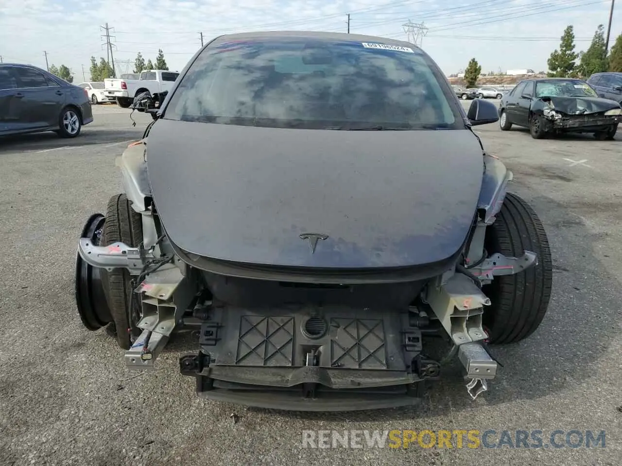 5 fotografías del automóvil dañado 5YJ3E1EB0PF393332 TESLA MODEL 3 2023