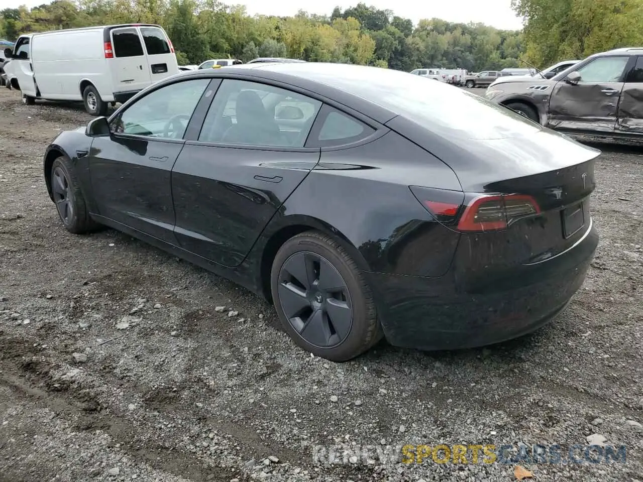2 fotografías del automóvil dañado 5YJ3E1EB0PF626819 TESLA MODEL 3 2023