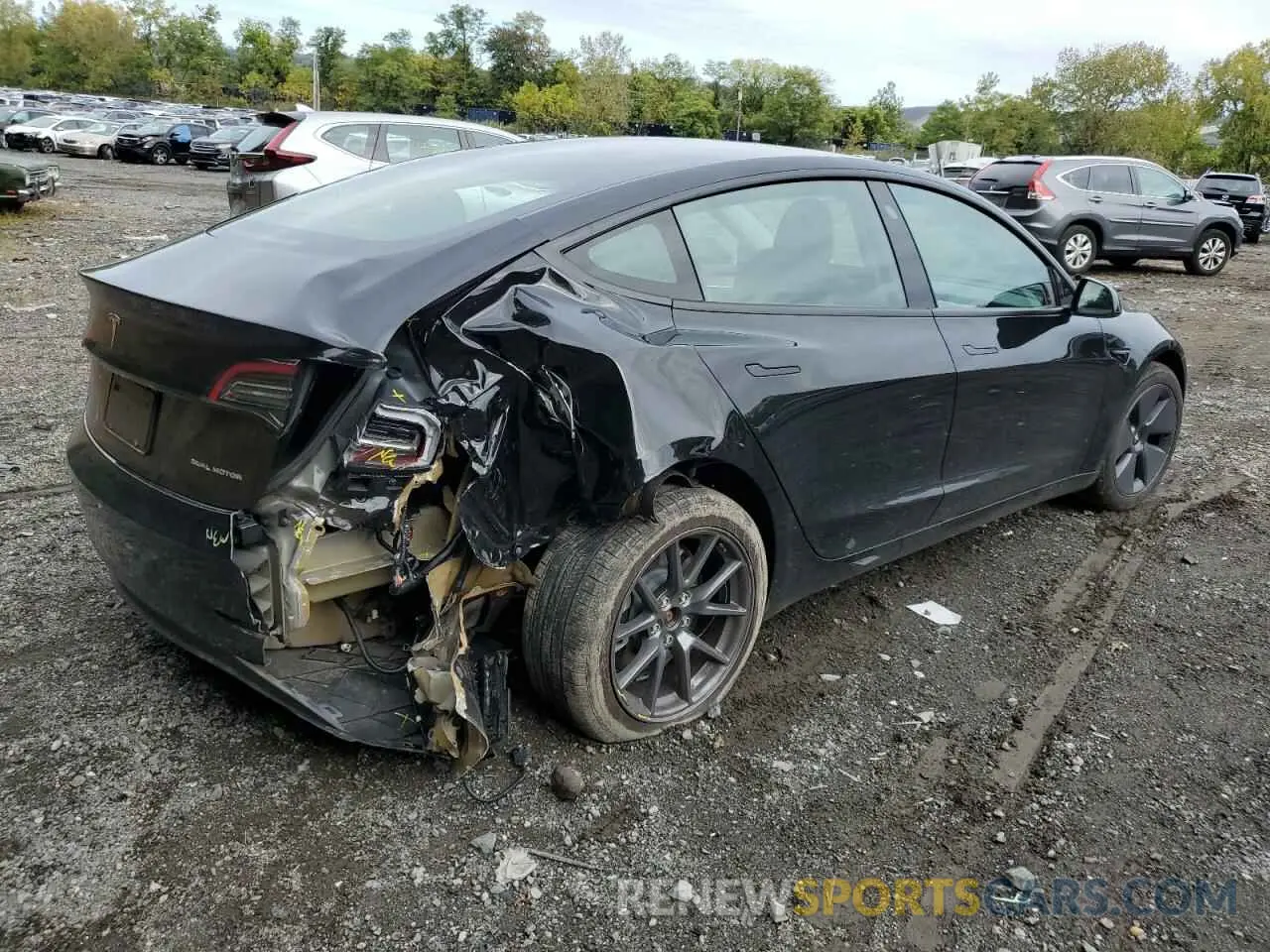 3 fotografías del automóvil dañado 5YJ3E1EB0PF626819 TESLA MODEL 3 2023