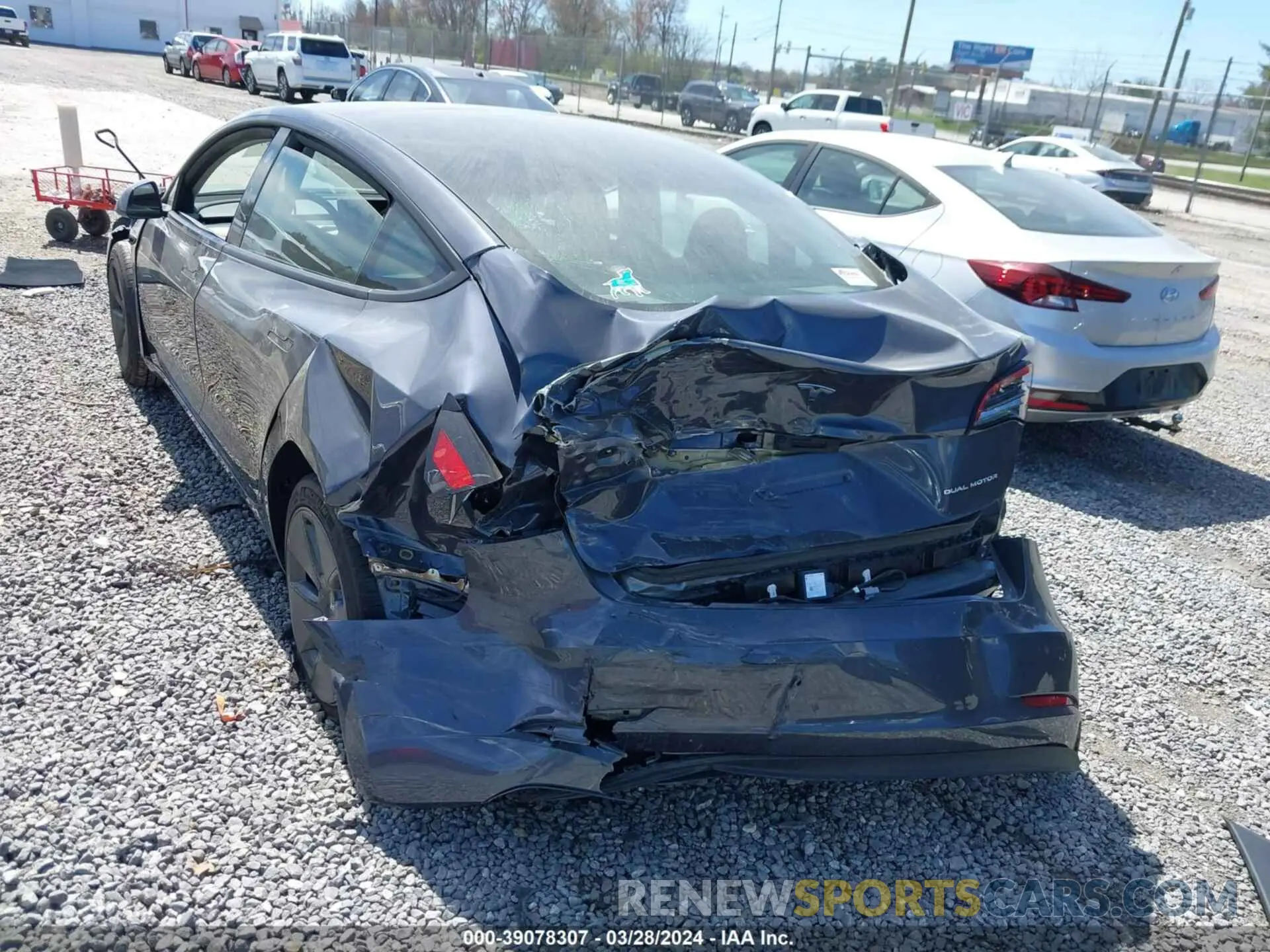 6 fotografías del automóvil dañado 5YJ3E1EB0PF629610 TESLA MODEL 3 2023