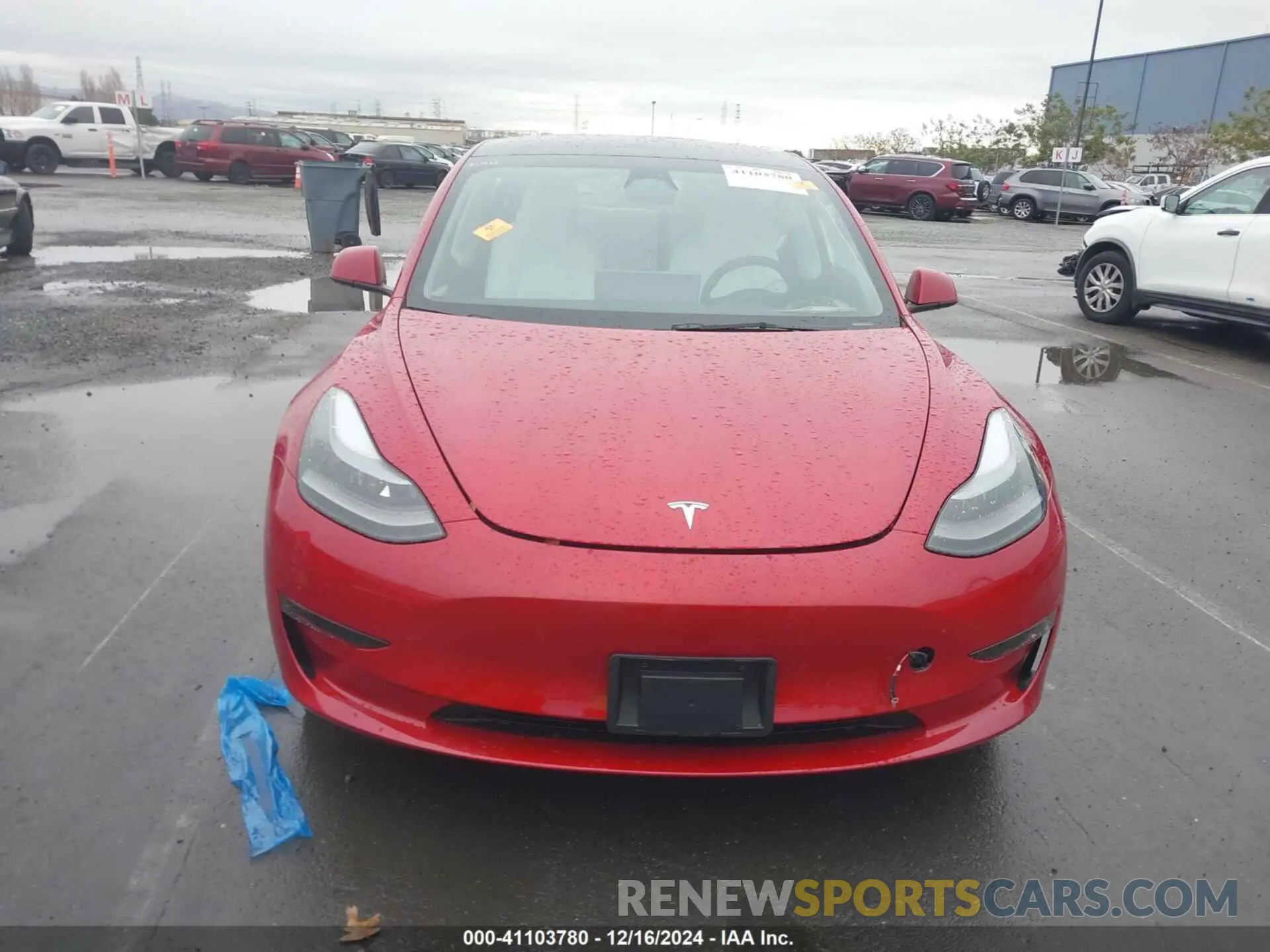 12 fotografías del automóvil dañado 5YJ3E1EB0PF656970 TESLA MODEL 3 2023