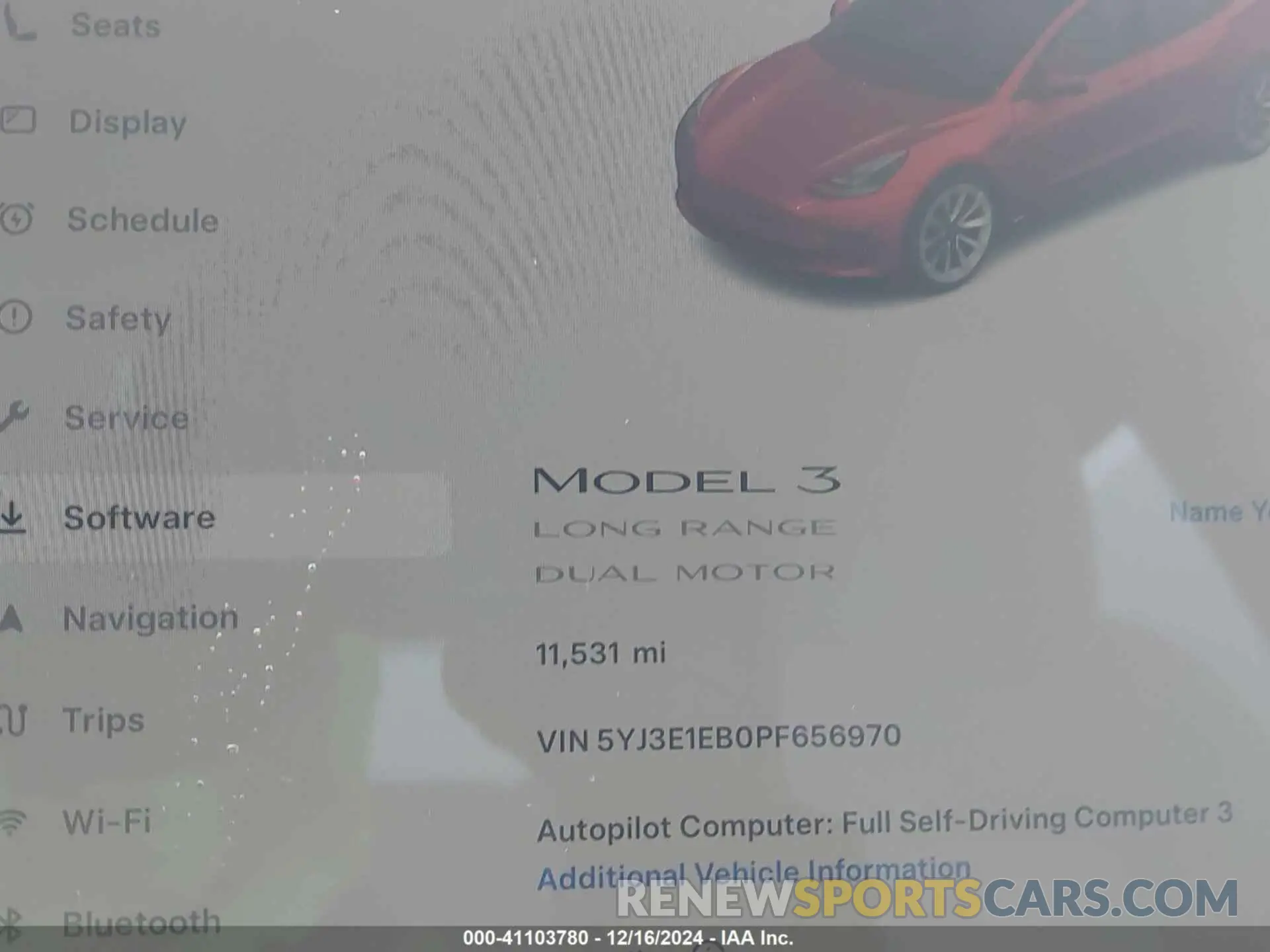 15 fotografías del automóvil dañado 5YJ3E1EB0PF656970 TESLA MODEL 3 2023