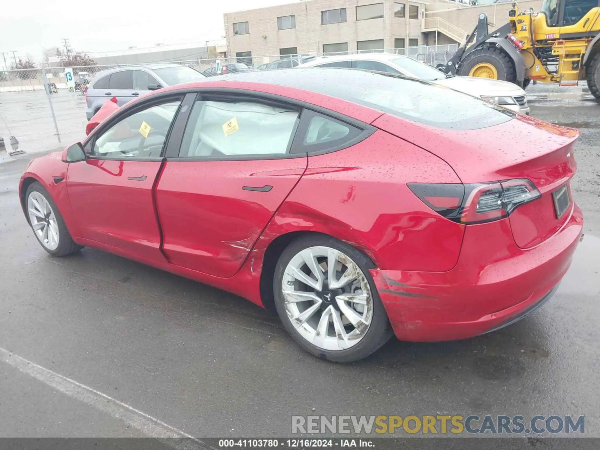 3 fotografías del automóvil dañado 5YJ3E1EB0PF656970 TESLA MODEL 3 2023