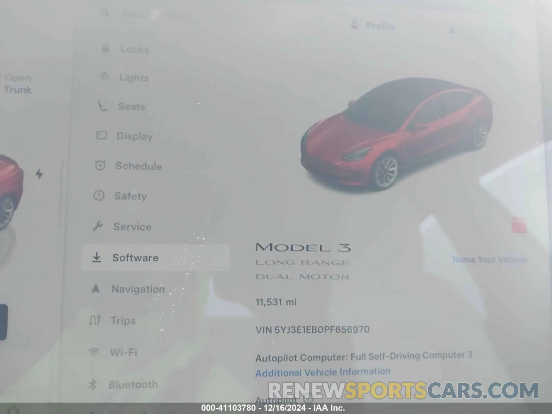 7 fotografías del automóvil dañado 5YJ3E1EB0PF656970 TESLA MODEL 3 2023