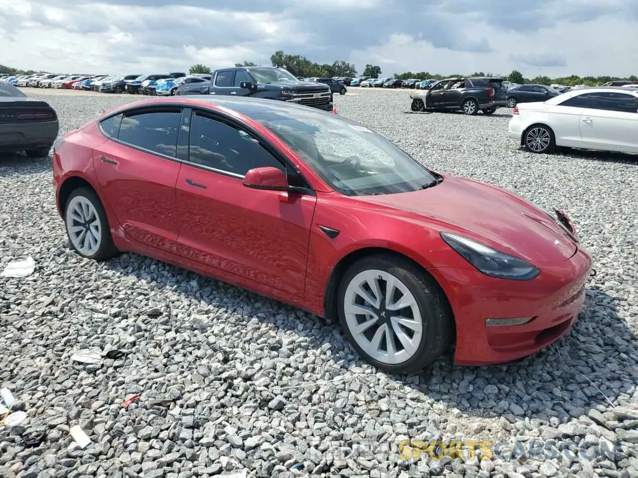 4 fotografías del automóvil dañado 5YJ3E1EB1PF391220 TESLA MODEL 3 2023