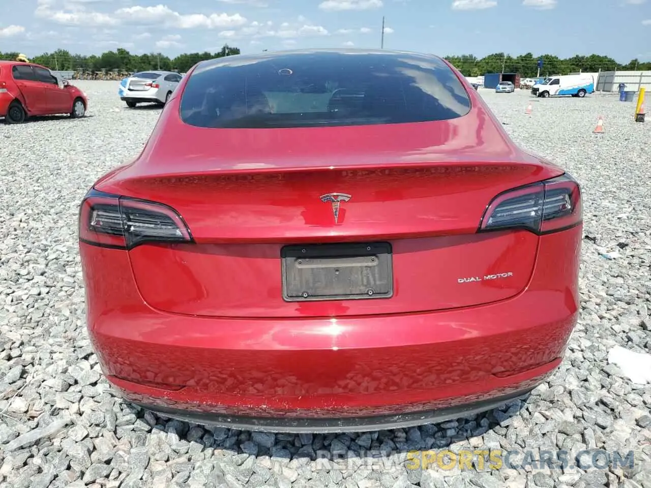 6 fotografías del automóvil dañado 5YJ3E1EB1PF391220 TESLA MODEL 3 2023