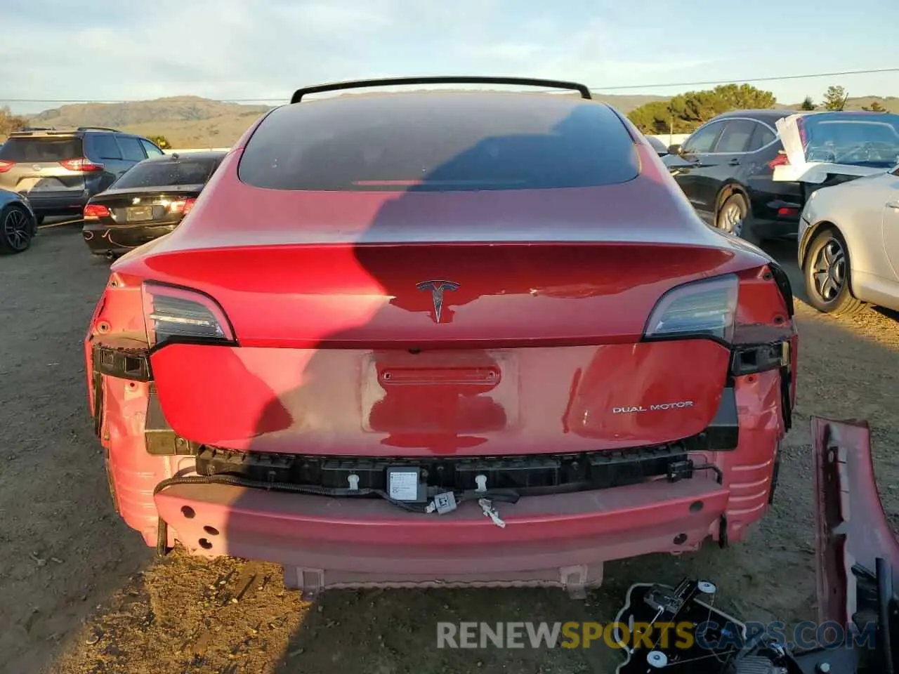 6 fotografías del automóvil dañado 5YJ3E1EB1PF462240 TESLA MODEL 3 2023