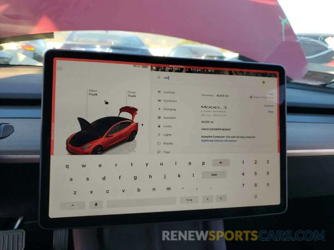 9 fotografías del automóvil dañado 5YJ3E1EB1PF462240 TESLA MODEL 3 2023