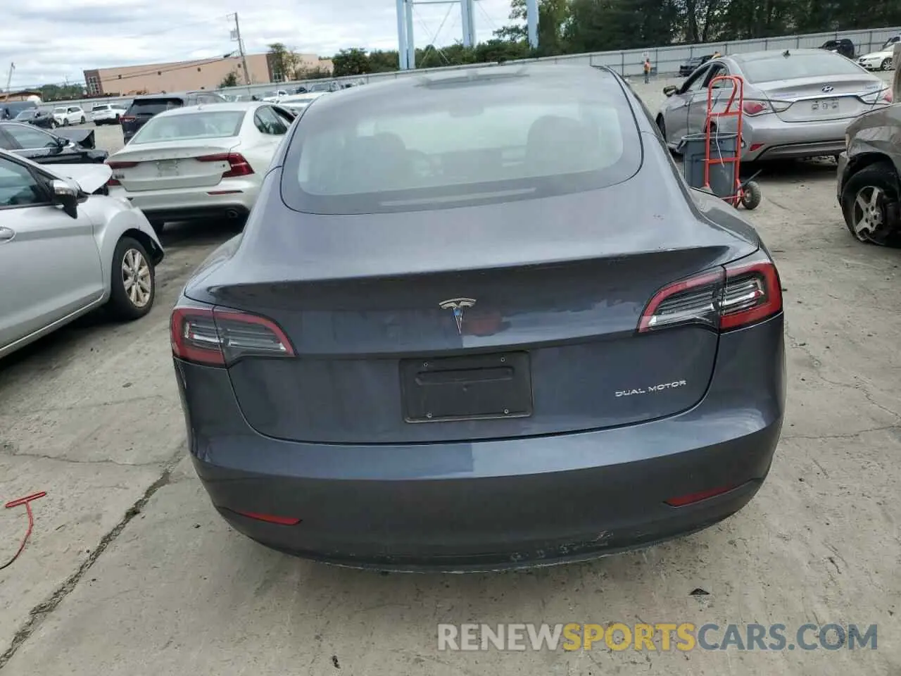 6 fotografías del automóvil dañado 5YJ3E1EB1PF634072 TESLA MODEL 3 2023