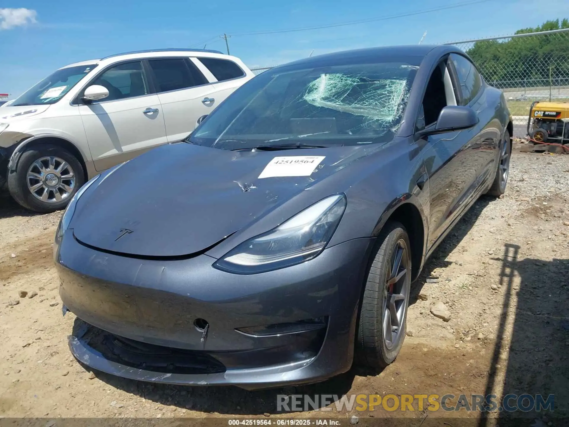 2 fotografías del automóvil dañado 5YJ3E1EB1PF663054 TESLA MODEL 3 2023