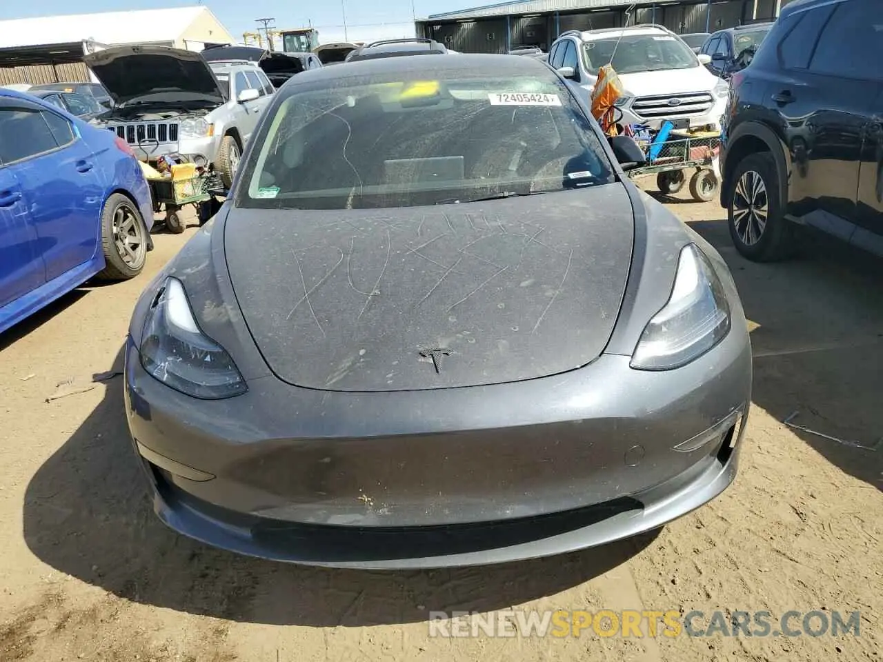 5 fotografías del automóvil dañado 5YJ3E1EB1PF688455 TESLA MODEL 3 2023