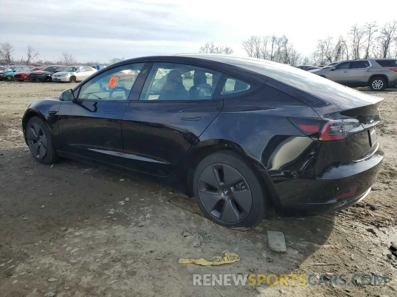 2 fotografías del automóvil dañado 5YJ3E1EB2PF389153 TESLA MODEL 3 2023