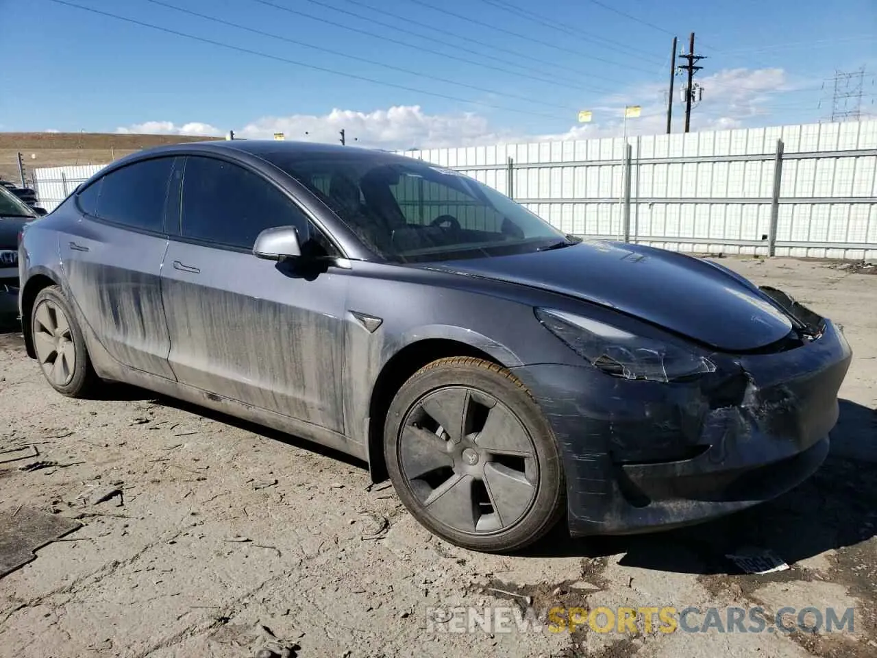 4 fotografías del automóvil dañado 5YJ3E1EB2PF392859 TESLA MODEL 3 2023