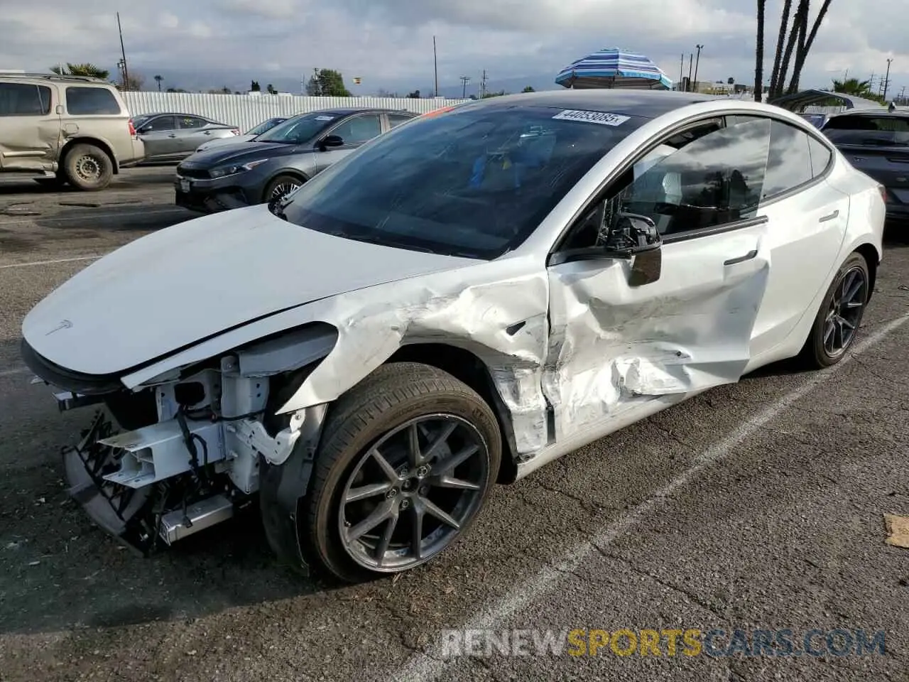 1 fotografías del automóvil dañado 5YJ3E1EB2PF603073 TESLA MODEL 3 2023