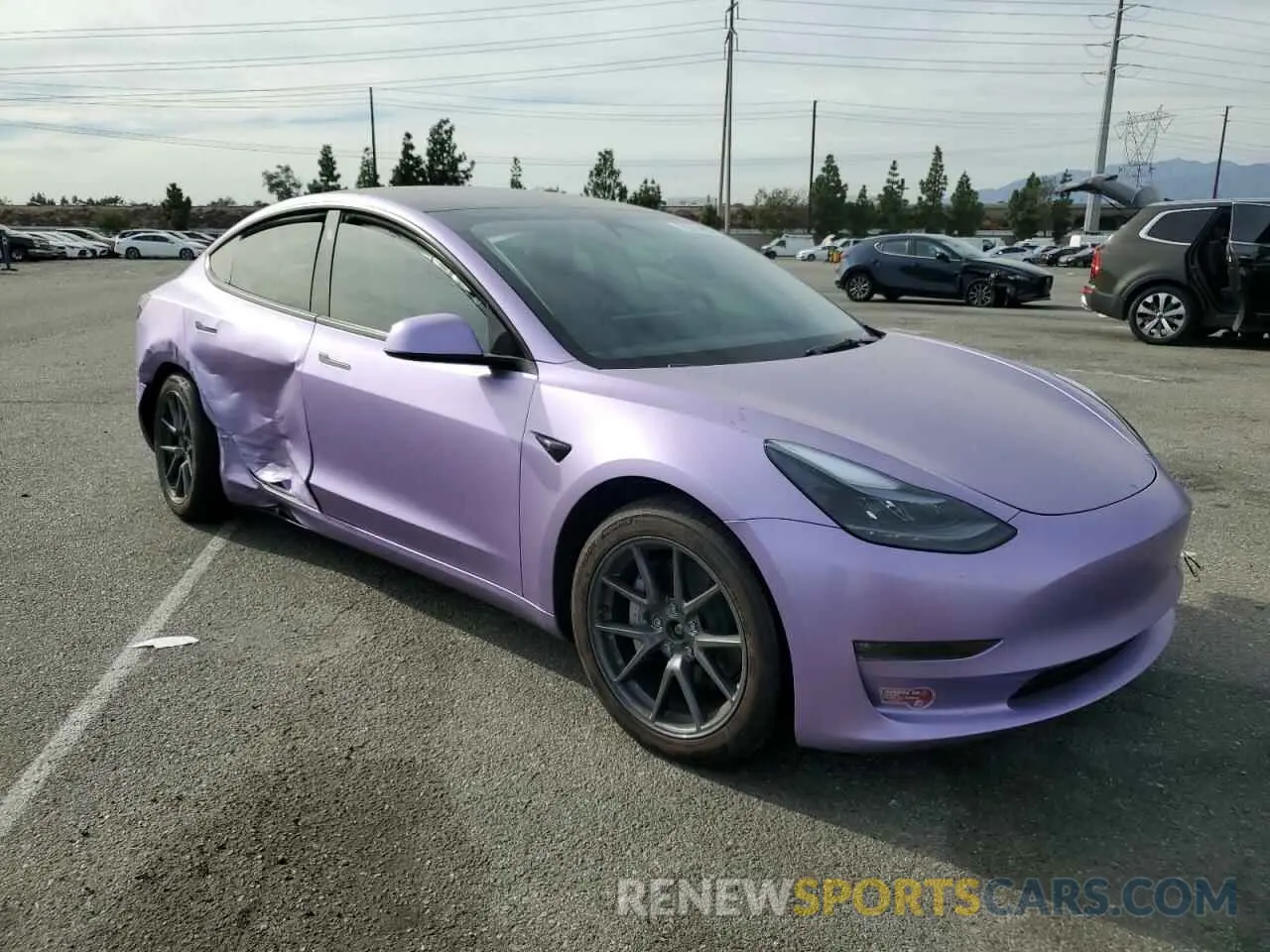 4 fotografías del automóvil dañado 5YJ3E1EB2PF660065 TESLA MODEL 3 2023