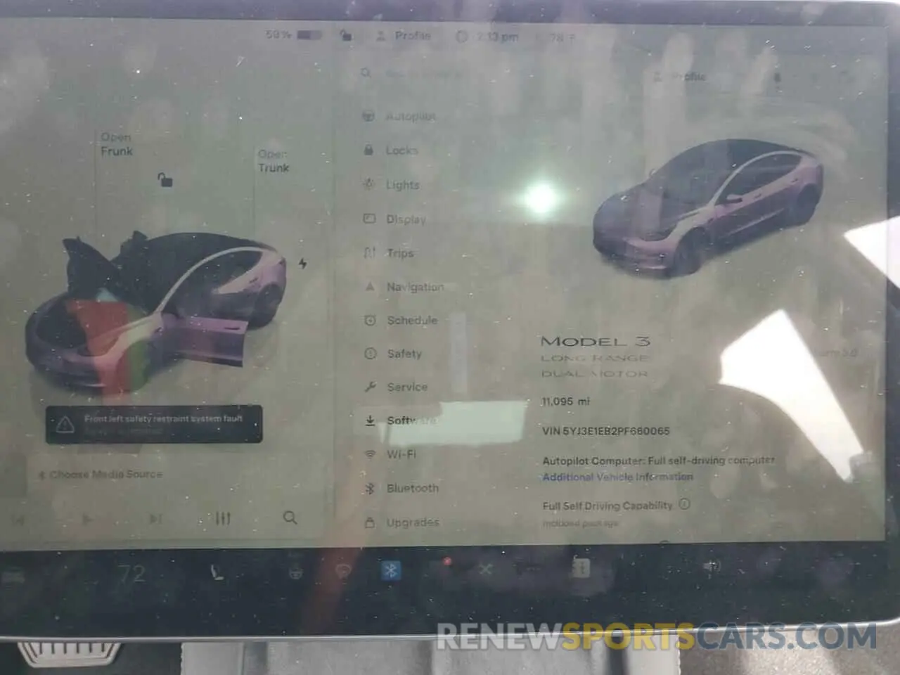 9 fotografías del automóvil dañado 5YJ3E1EB2PF660065 TESLA MODEL 3 2023