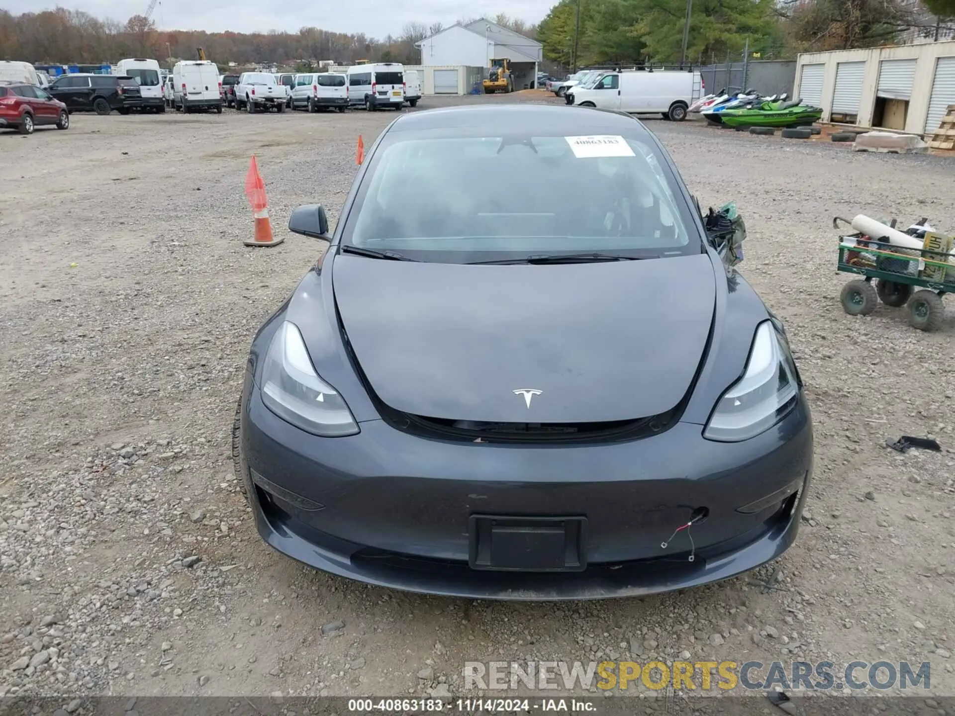 12 fotografías del automóvil dañado 5YJ3E1EB2PF686312 TESLA MODEL 3 2023