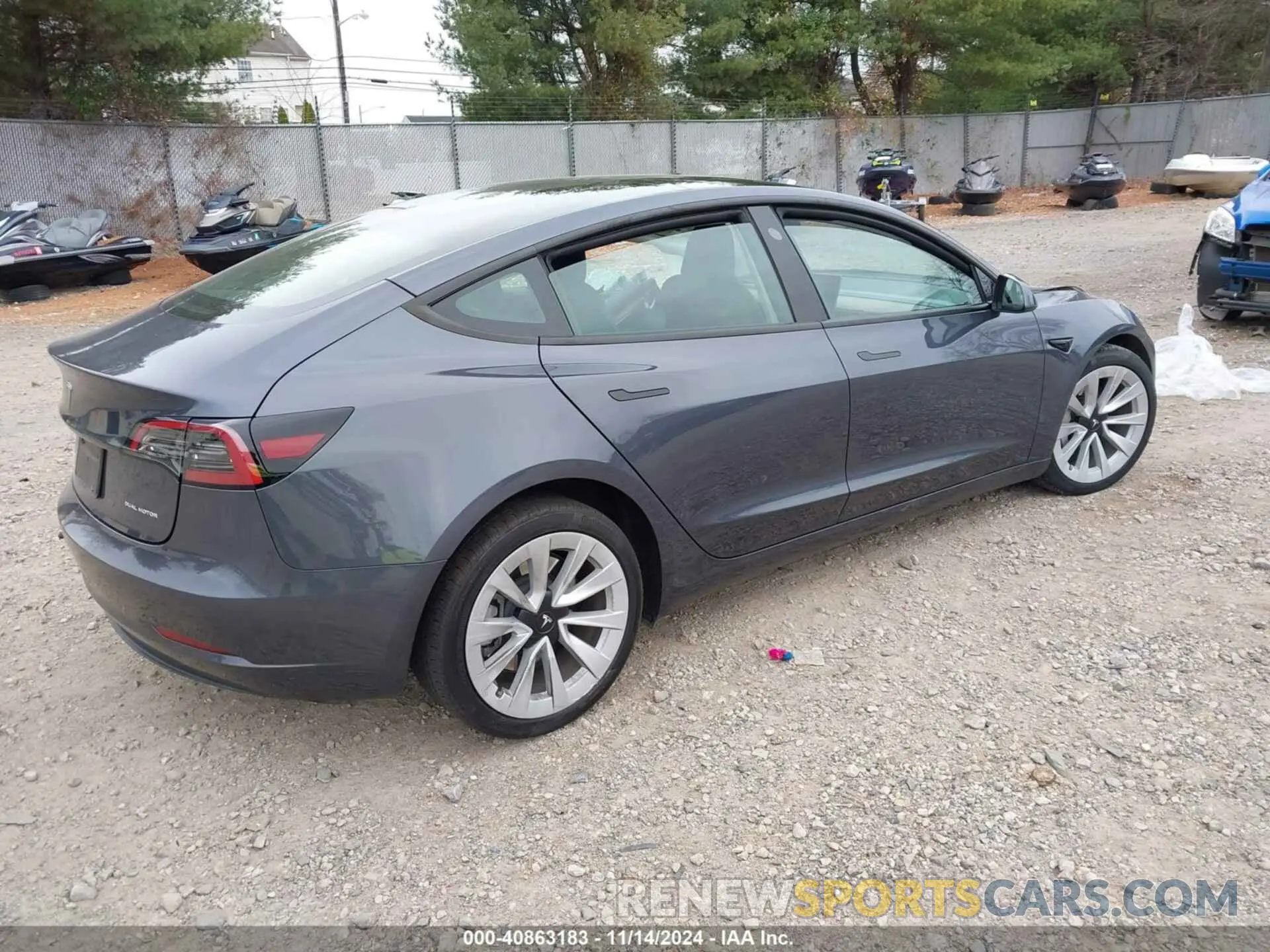 4 fotografías del automóvil dañado 5YJ3E1EB2PF686312 TESLA MODEL 3 2023