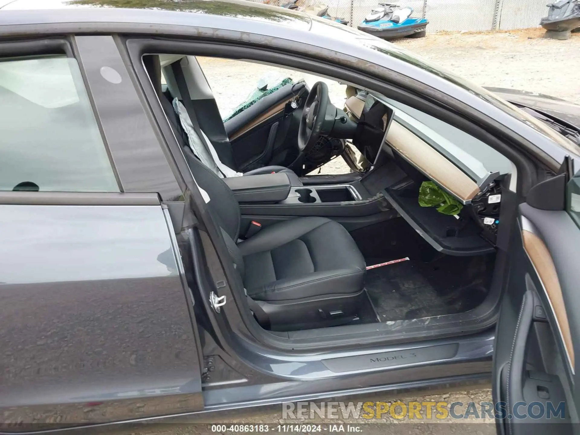 5 fotografías del automóvil dañado 5YJ3E1EB2PF686312 TESLA MODEL 3 2023