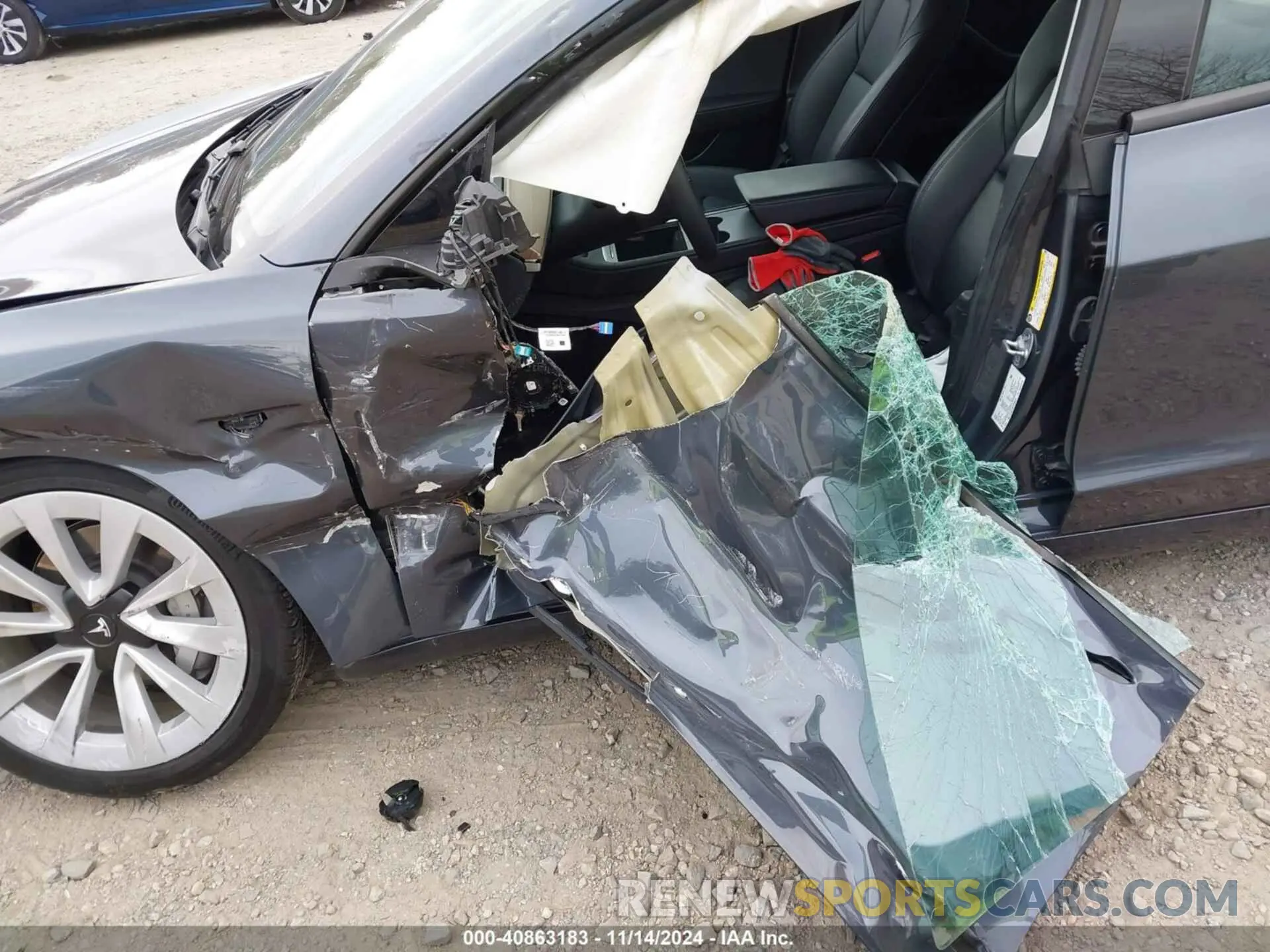 6 fotografías del automóvil dañado 5YJ3E1EB2PF686312 TESLA MODEL 3 2023