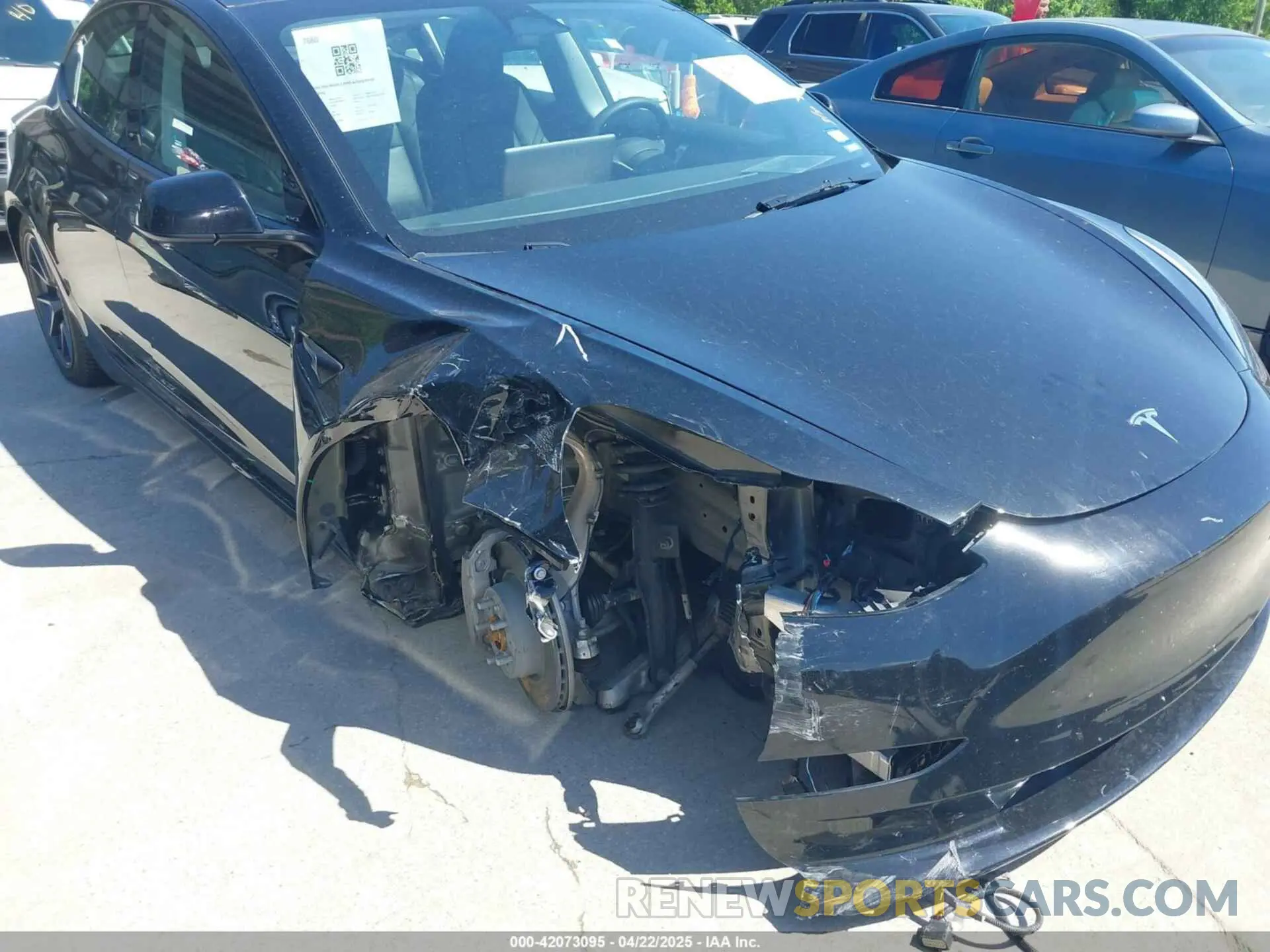 6 fotografías del automóvil dañado 5YJ3E1EB2PF688173 TESLA MODEL 3 2023