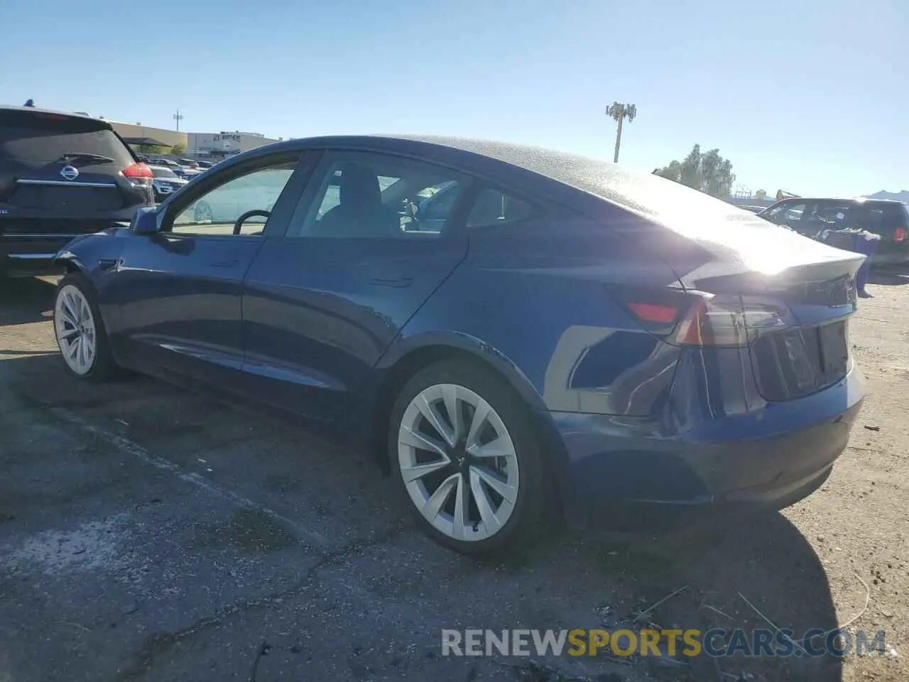 2 fotografías del automóvil dañado 5YJ3E1EB3PF386777 TESLA MODEL 3 2023