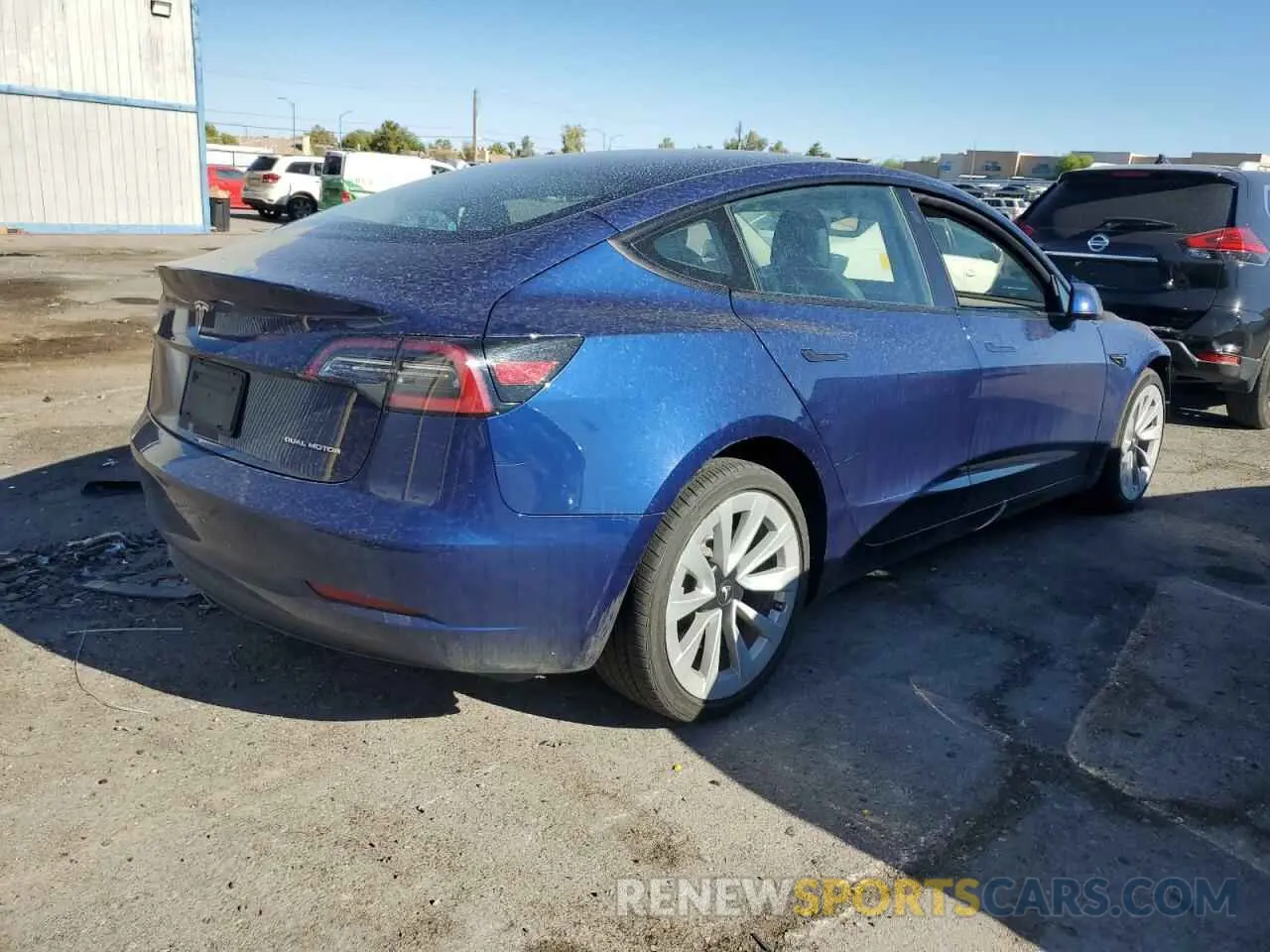 3 fotografías del automóvil dañado 5YJ3E1EB3PF386777 TESLA MODEL 3 2023
