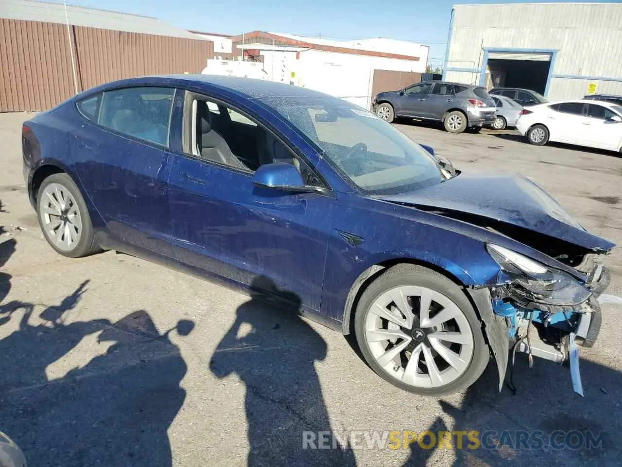 4 fotografías del automóvil dañado 5YJ3E1EB3PF386777 TESLA MODEL 3 2023