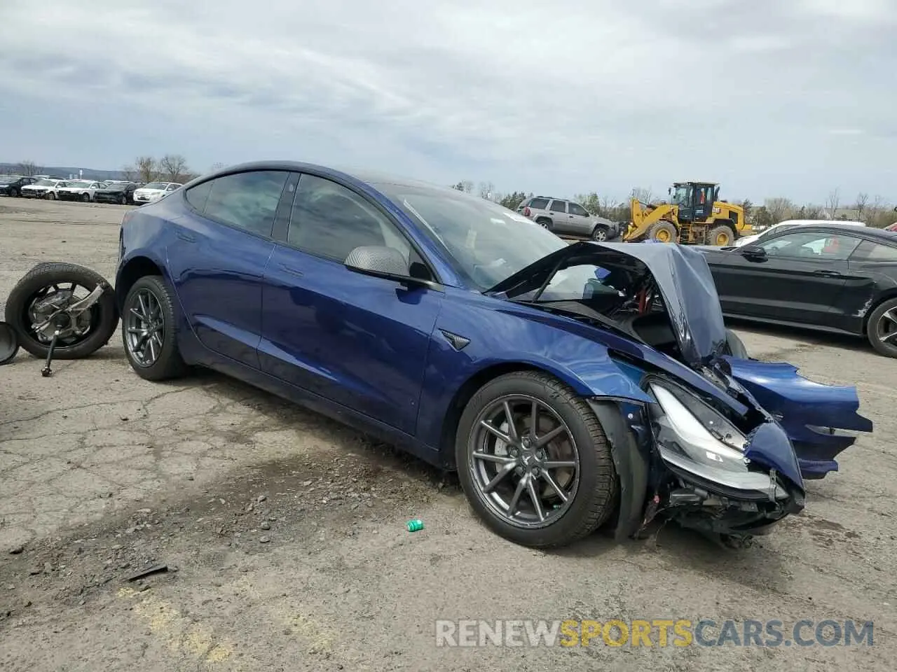 4 fotografías del automóvil dañado 5YJ3E1EB3PF390263 TESLA MODEL 3 2023