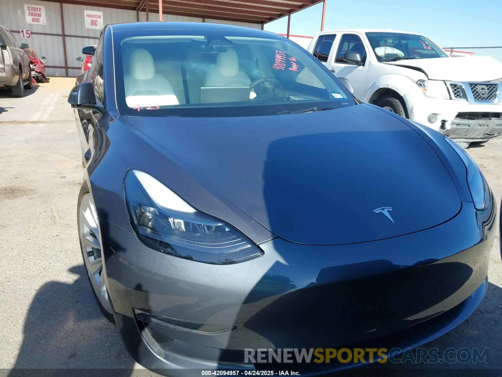 11 fotografías del automóvil dañado 5YJ3E1EB3PF626345 TESLA MODEL 3 2023