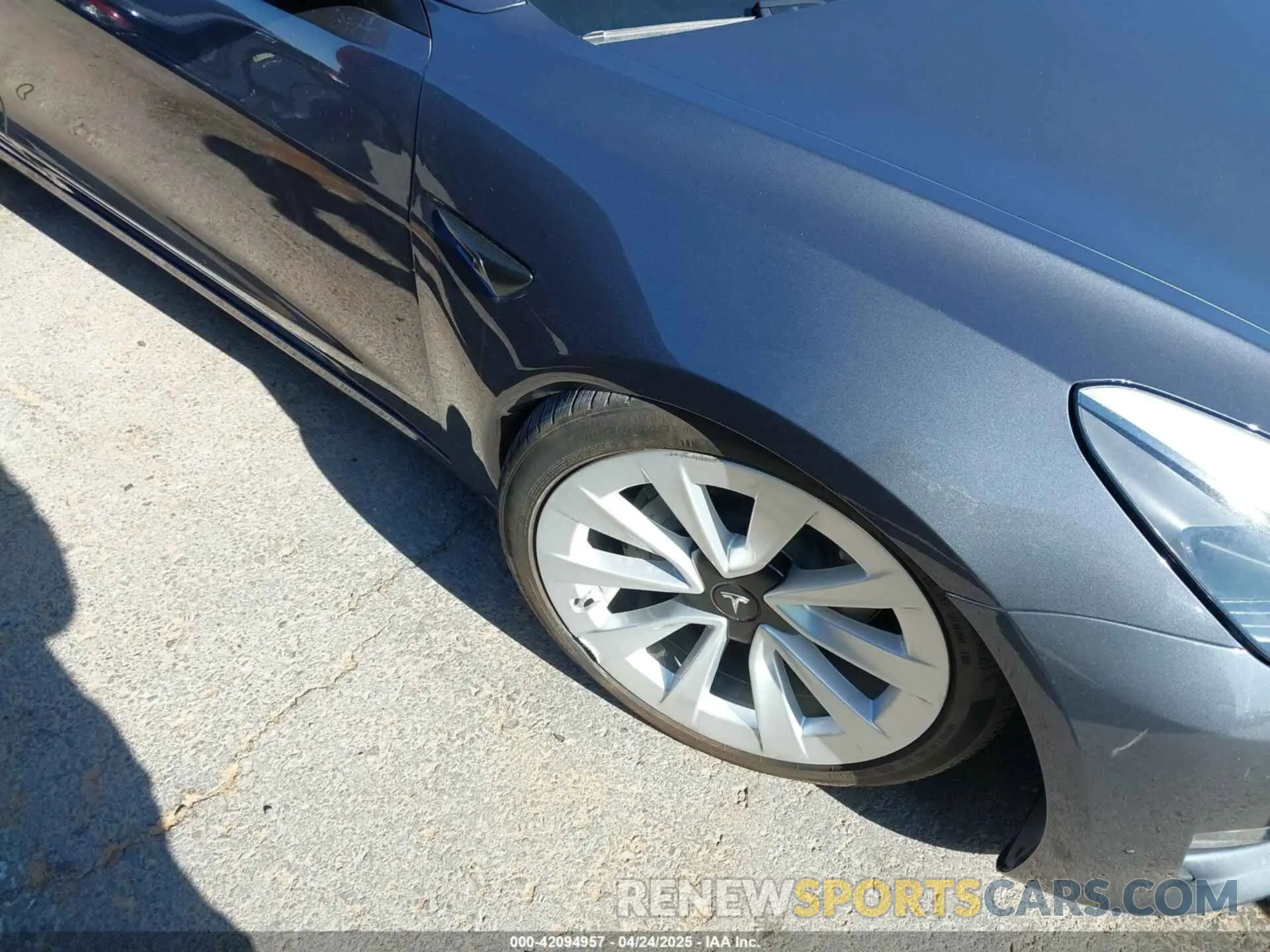 6 fotografías del automóvil dañado 5YJ3E1EB3PF626345 TESLA MODEL 3 2023