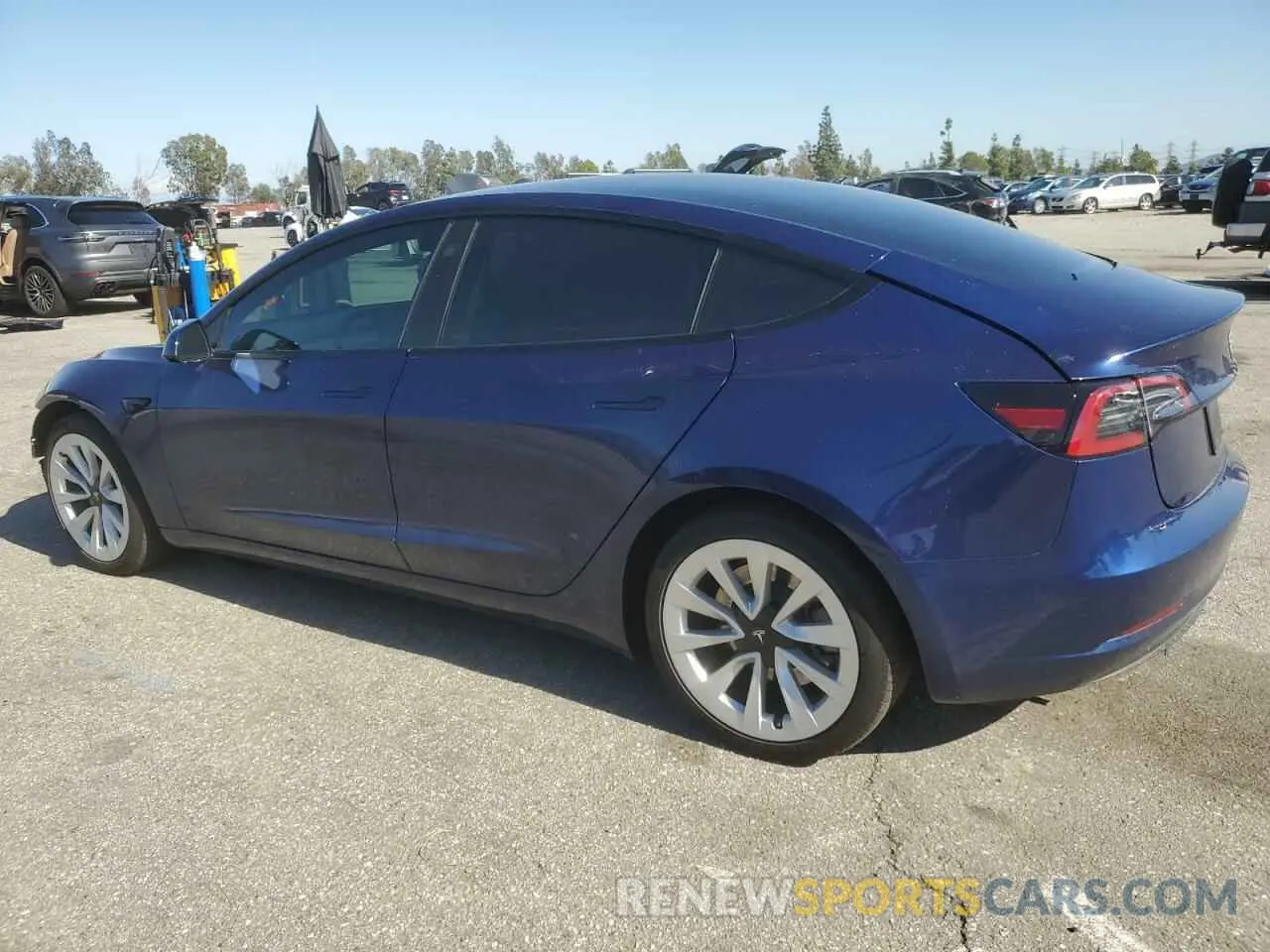 2 fotografías del automóvil dañado 5YJ3E1EB3PF633070 TESLA MODEL 3 2023