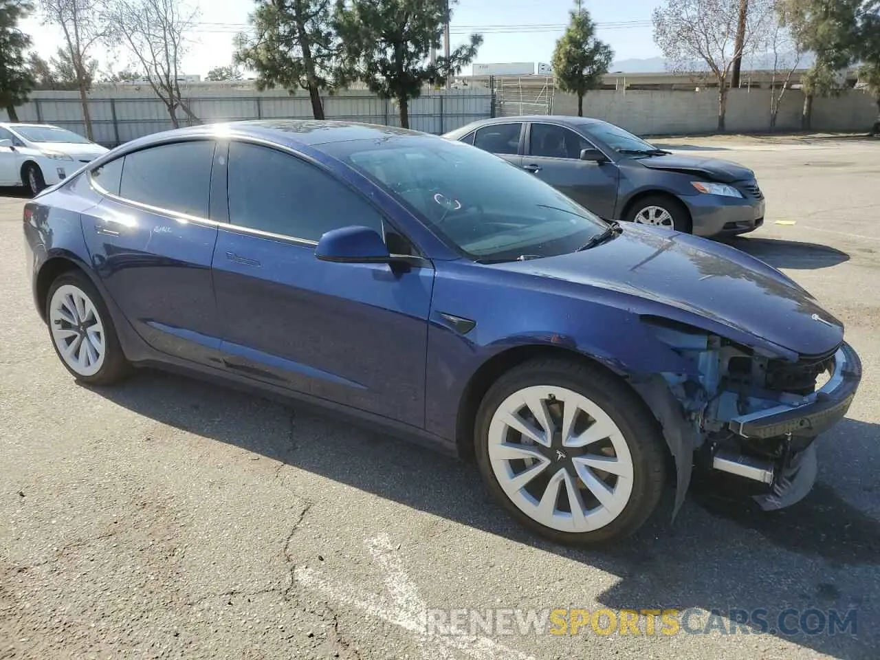 4 fotografías del automóvil dañado 5YJ3E1EB3PF633070 TESLA MODEL 3 2023