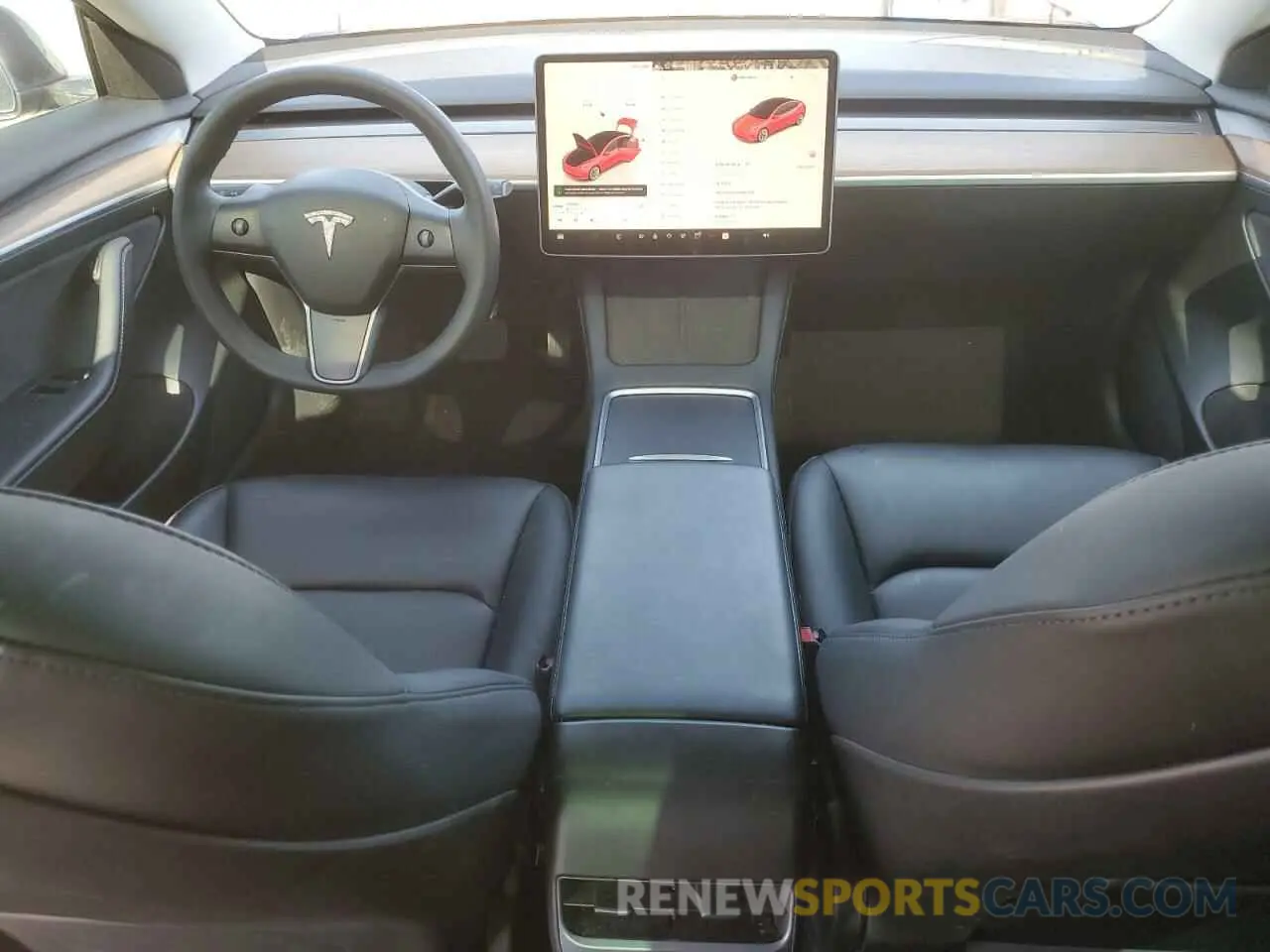 8 fotografías del automóvil dañado 5YJ3E1EB3PF633070 TESLA MODEL 3 2023