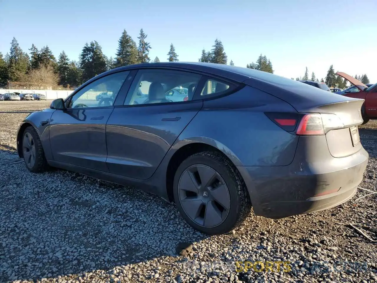 2 fotografías del automóvil dañado 5YJ3E1EB3PF633263 TESLA MODEL 3 2023