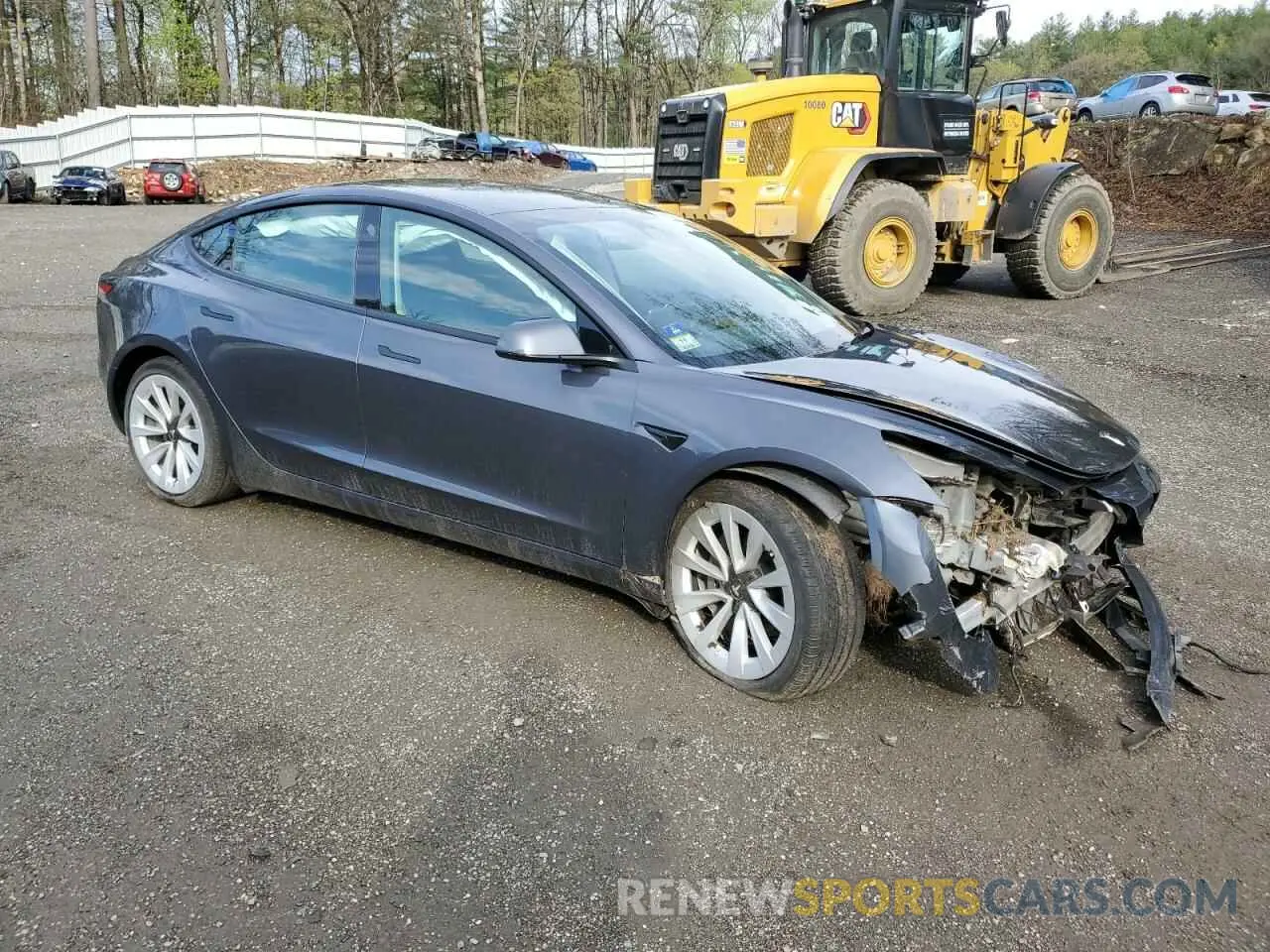 4 fotografías del automóvil dañado 5YJ3E1EB3PF670524 TESLA MODEL 3 2023